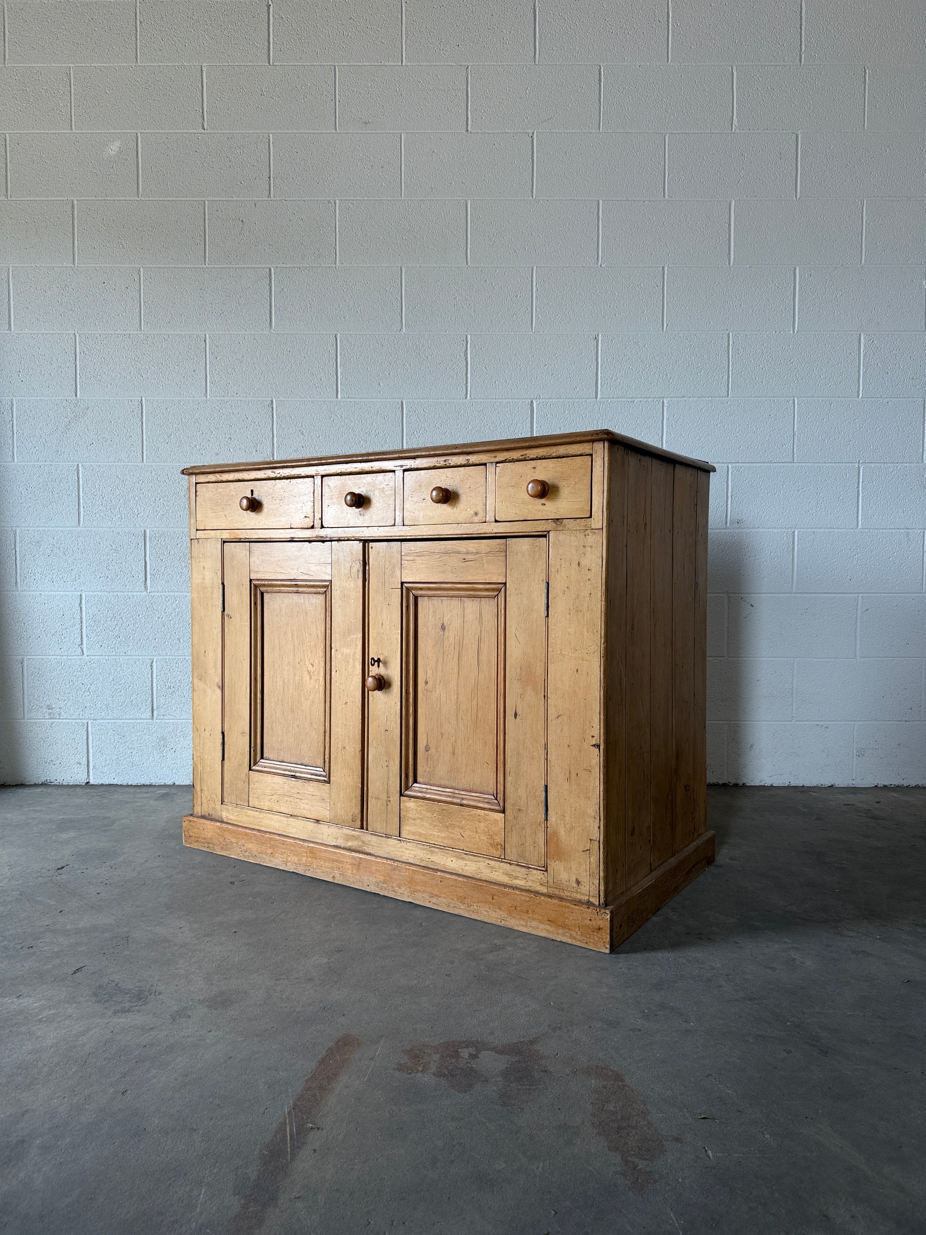 Antique Pine Sideboard with Mini Drawers