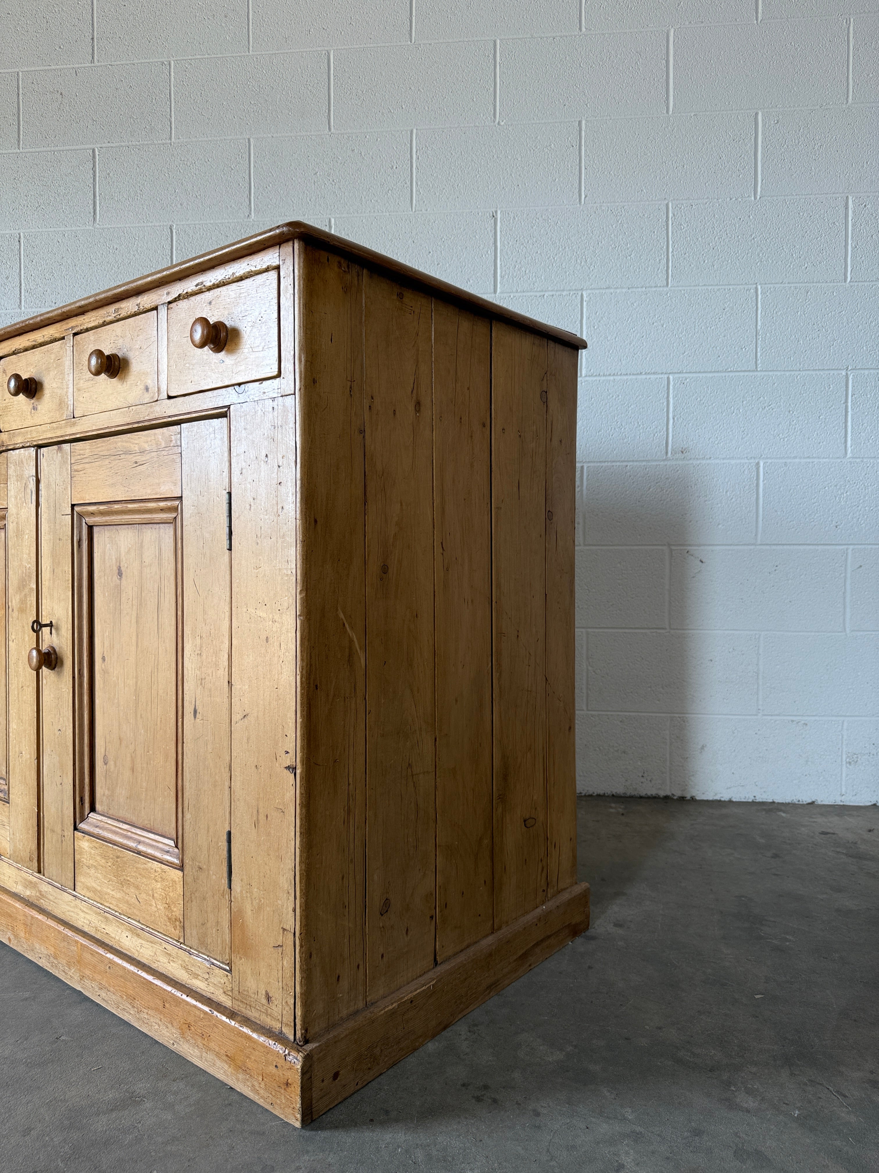 Antique Pine Sideboard with Mini Drawers