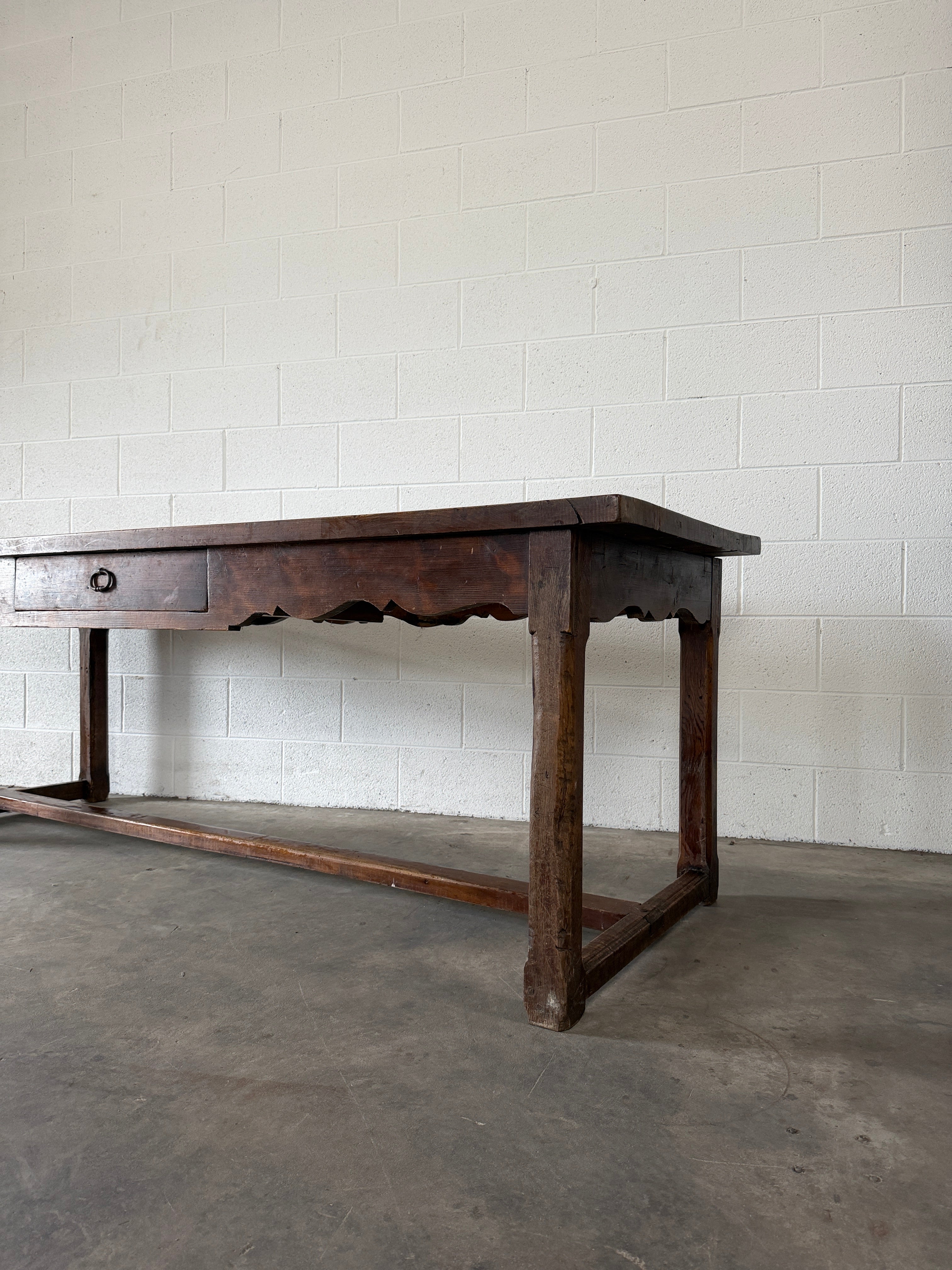 Antique French Oak Dining Table