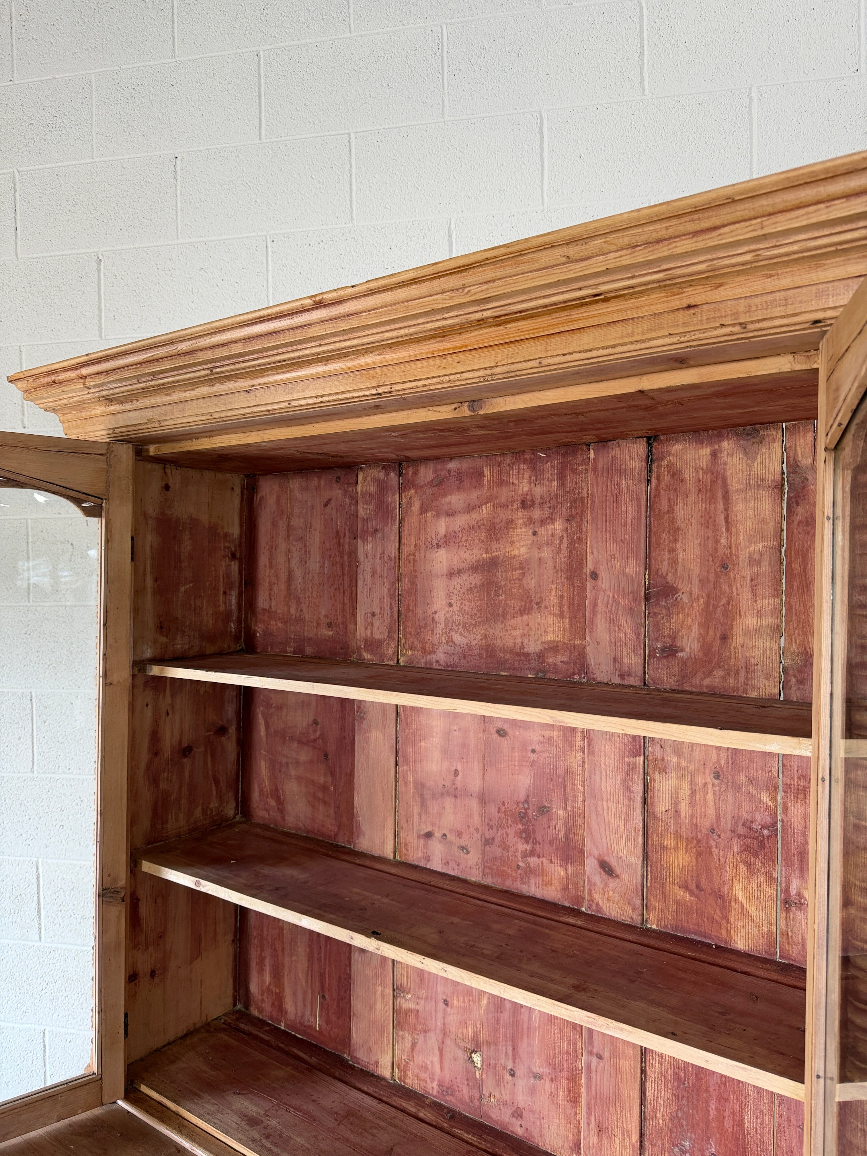 Cornish Pine Dresser with Wavy Glass Drawers