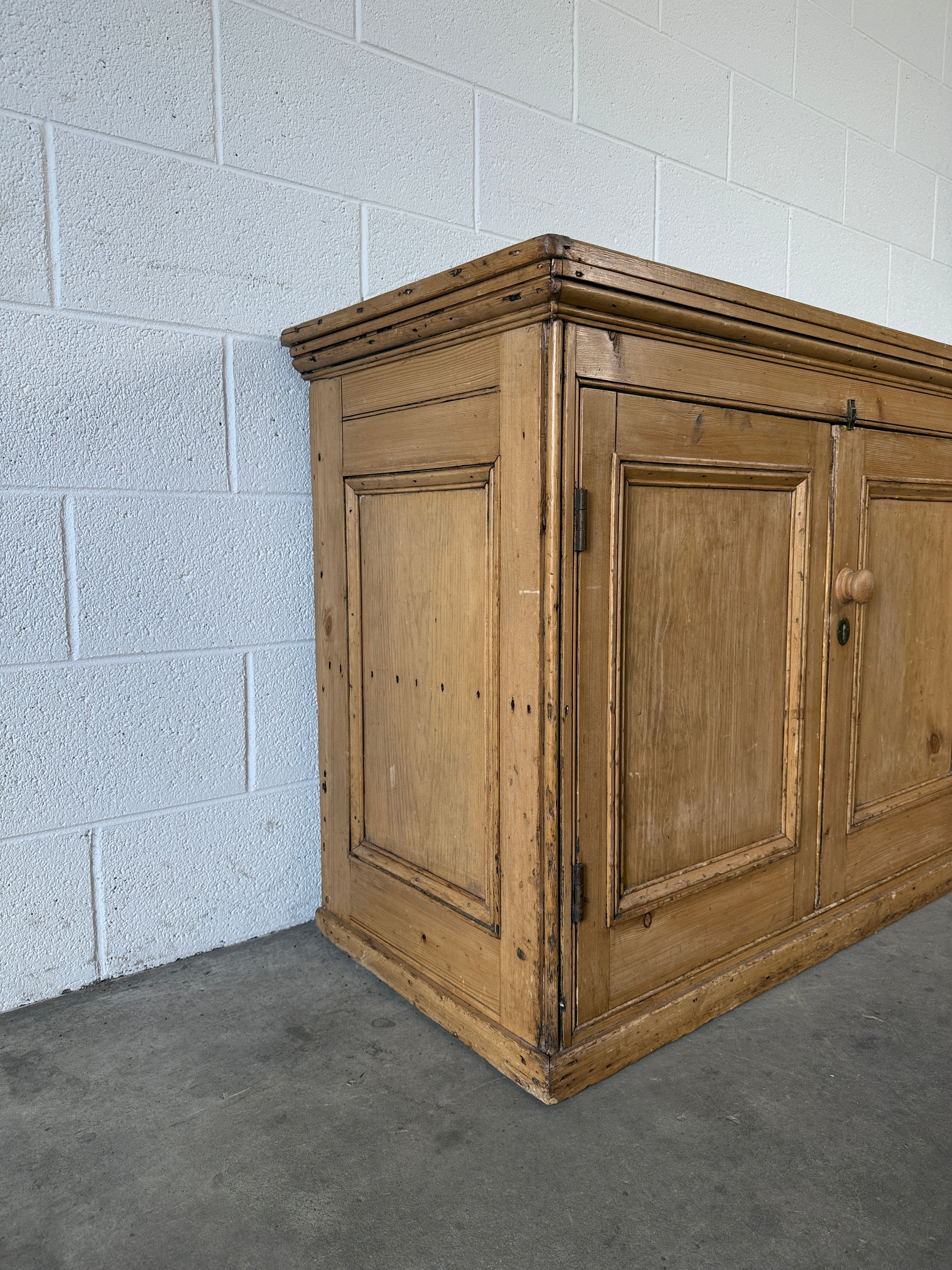 English Pine Two-Door Cupboard