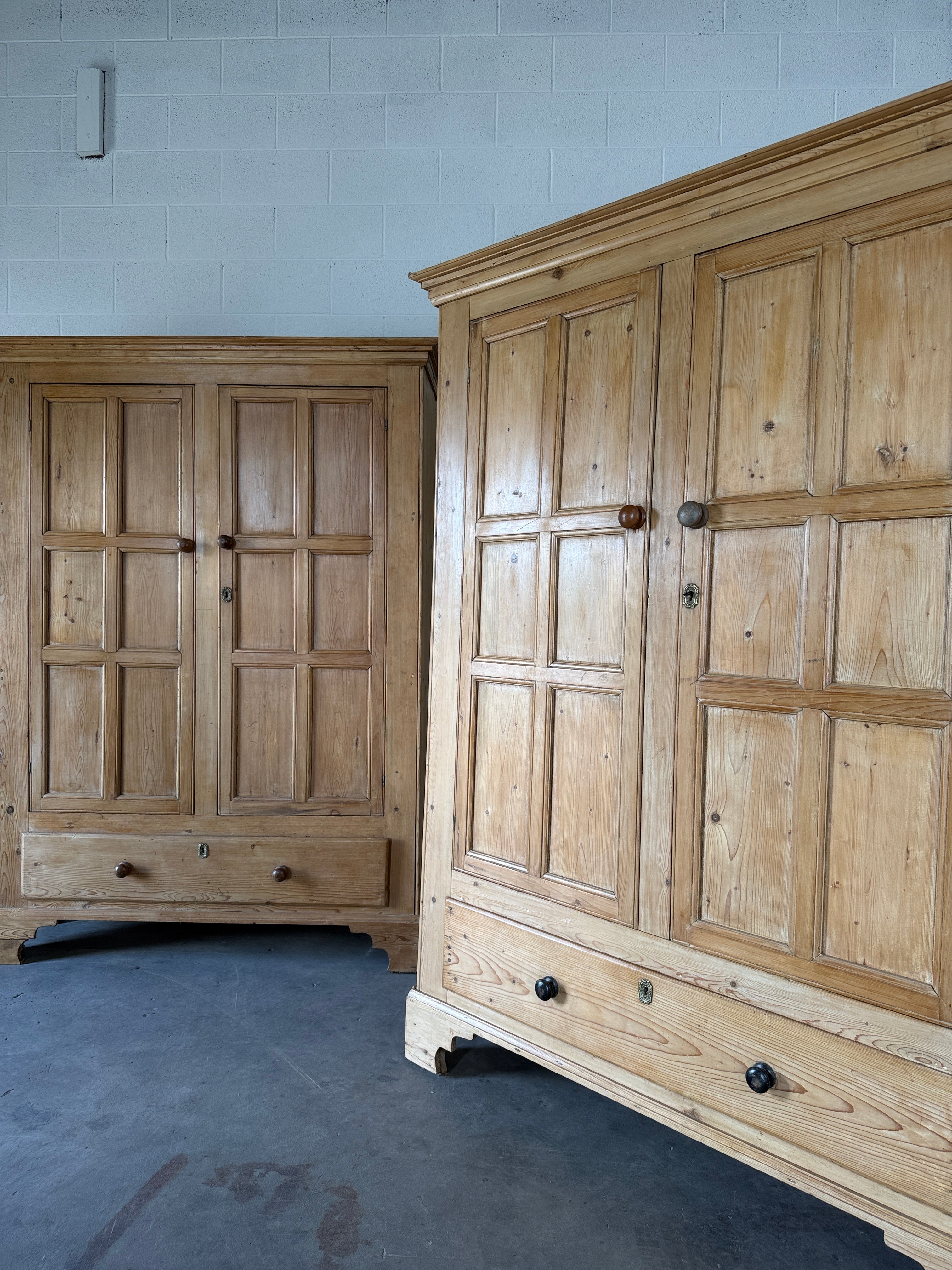 Pair of English Pine Cupboards