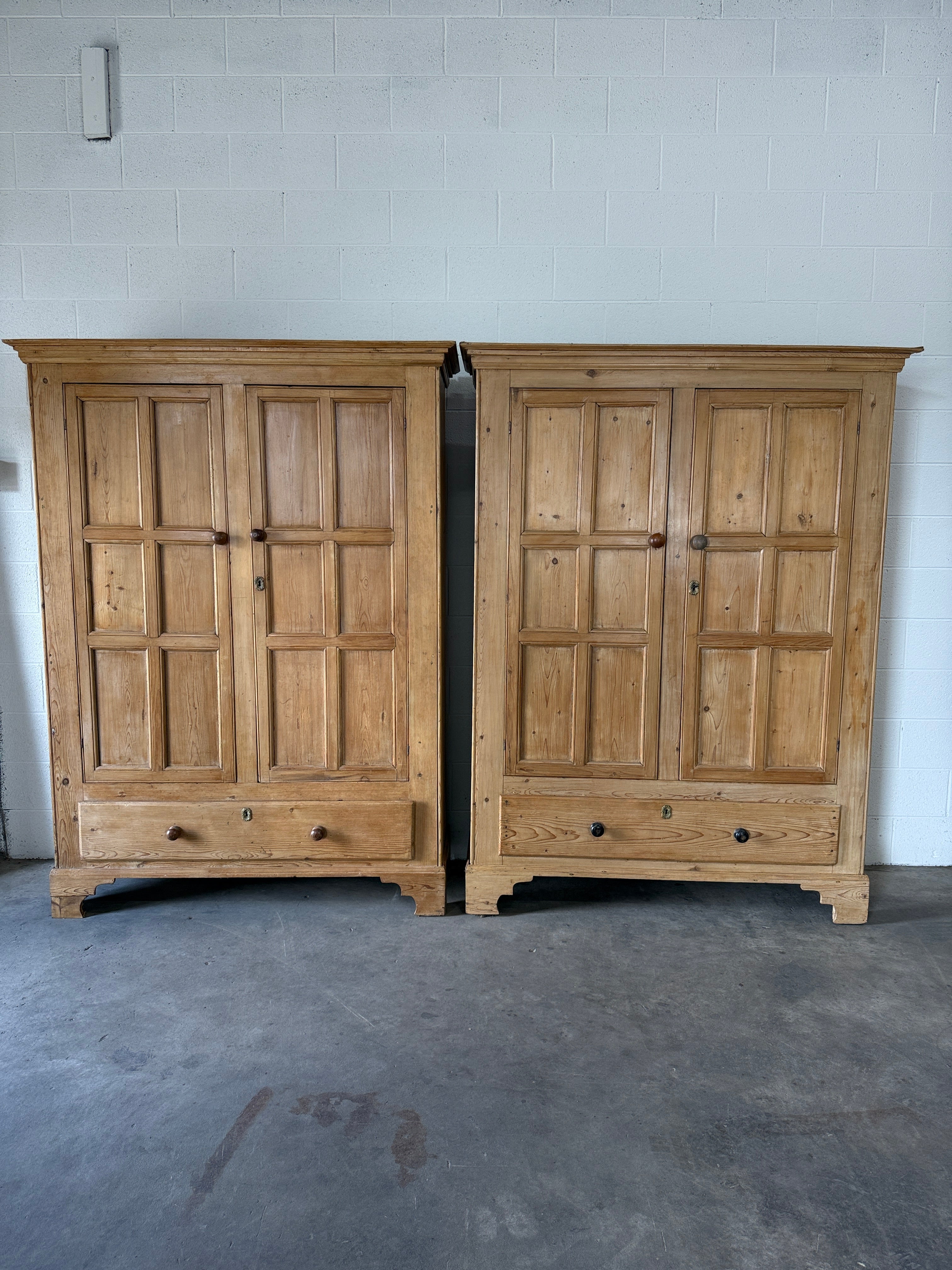 Pair of English Pine Cupboards