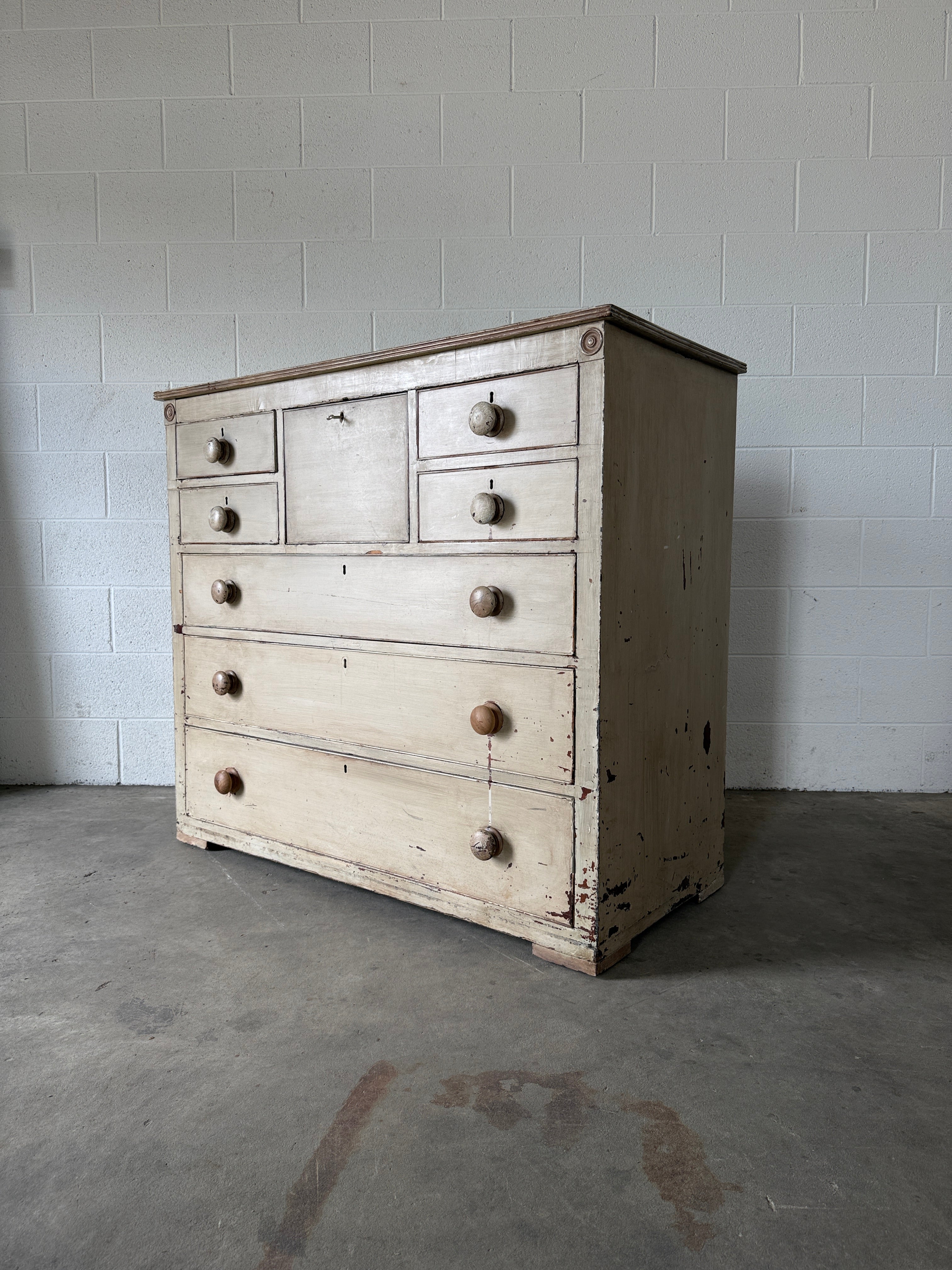 Painted Antique Chest of Drawers