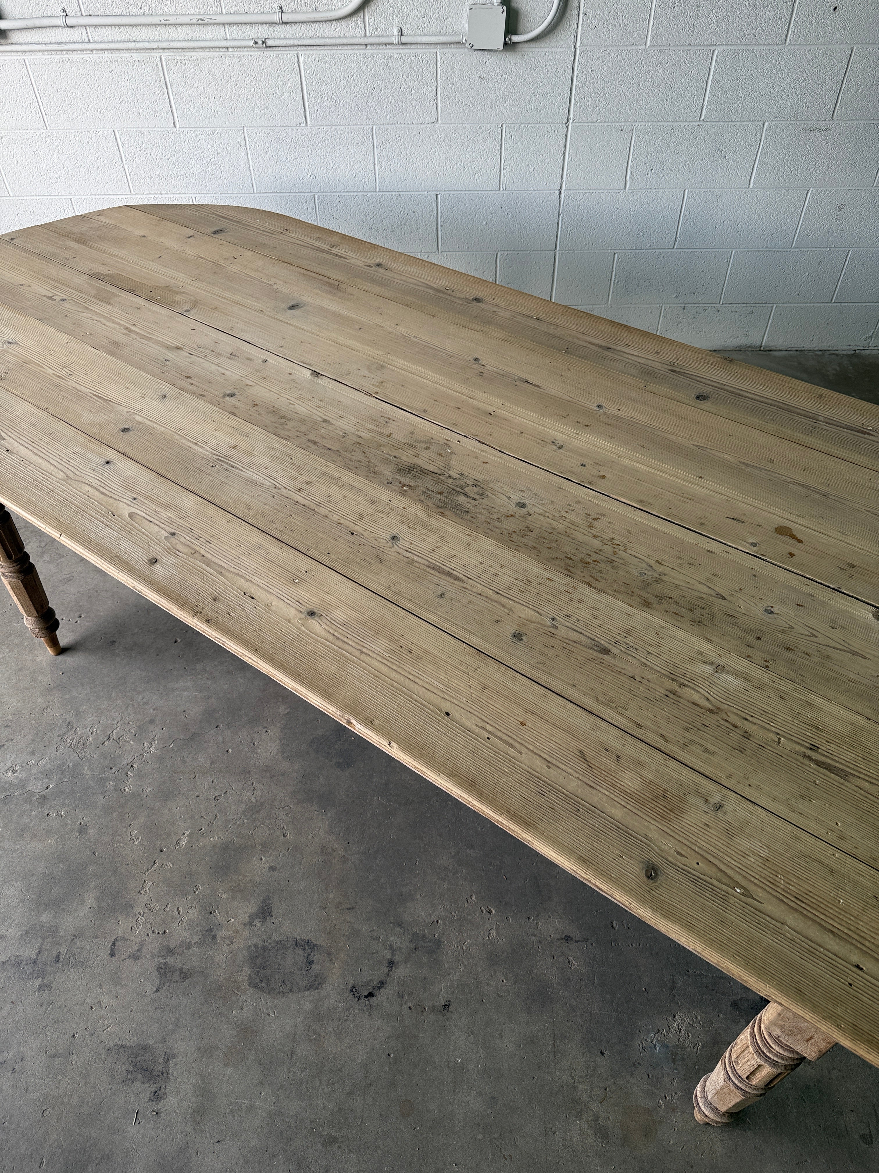 Gorgeous French pill-shaped dining table