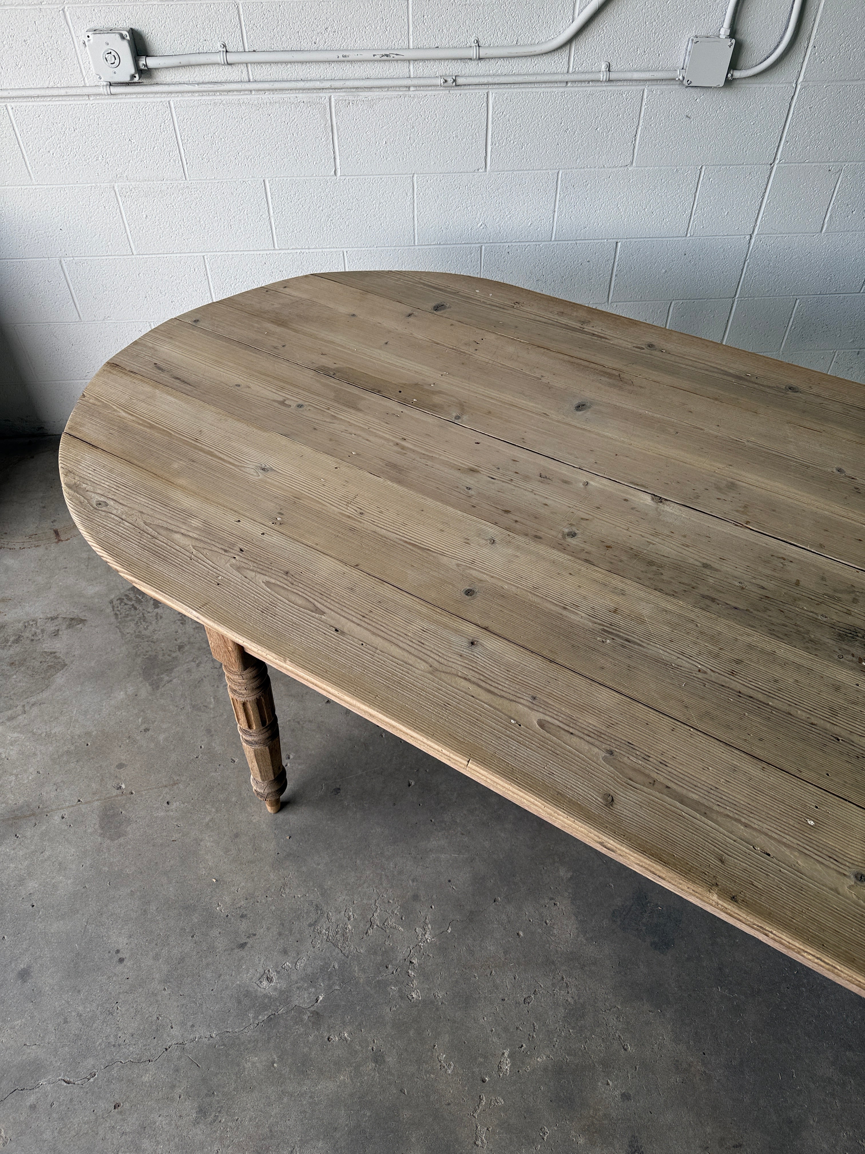 Gorgeous French pill-shaped dining table