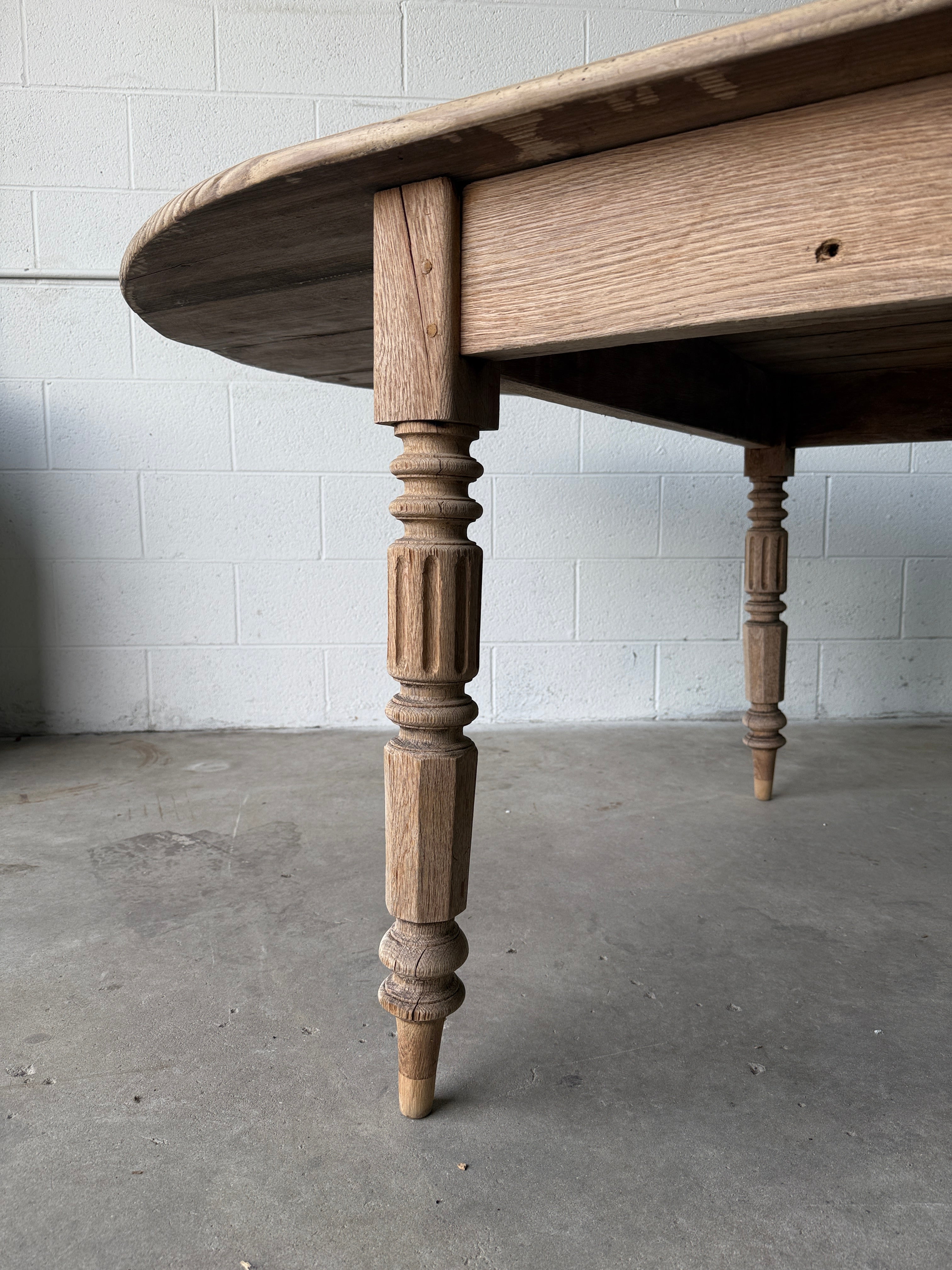 Gorgeous French pill-shaped dining table