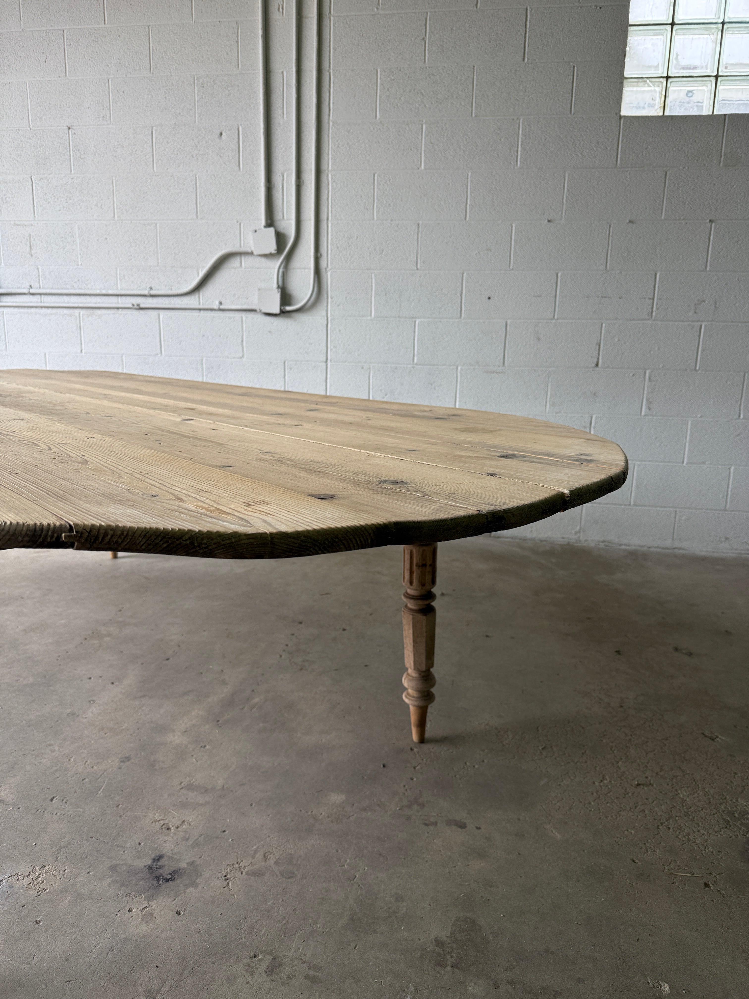 Gorgeous French pill-shaped dining table