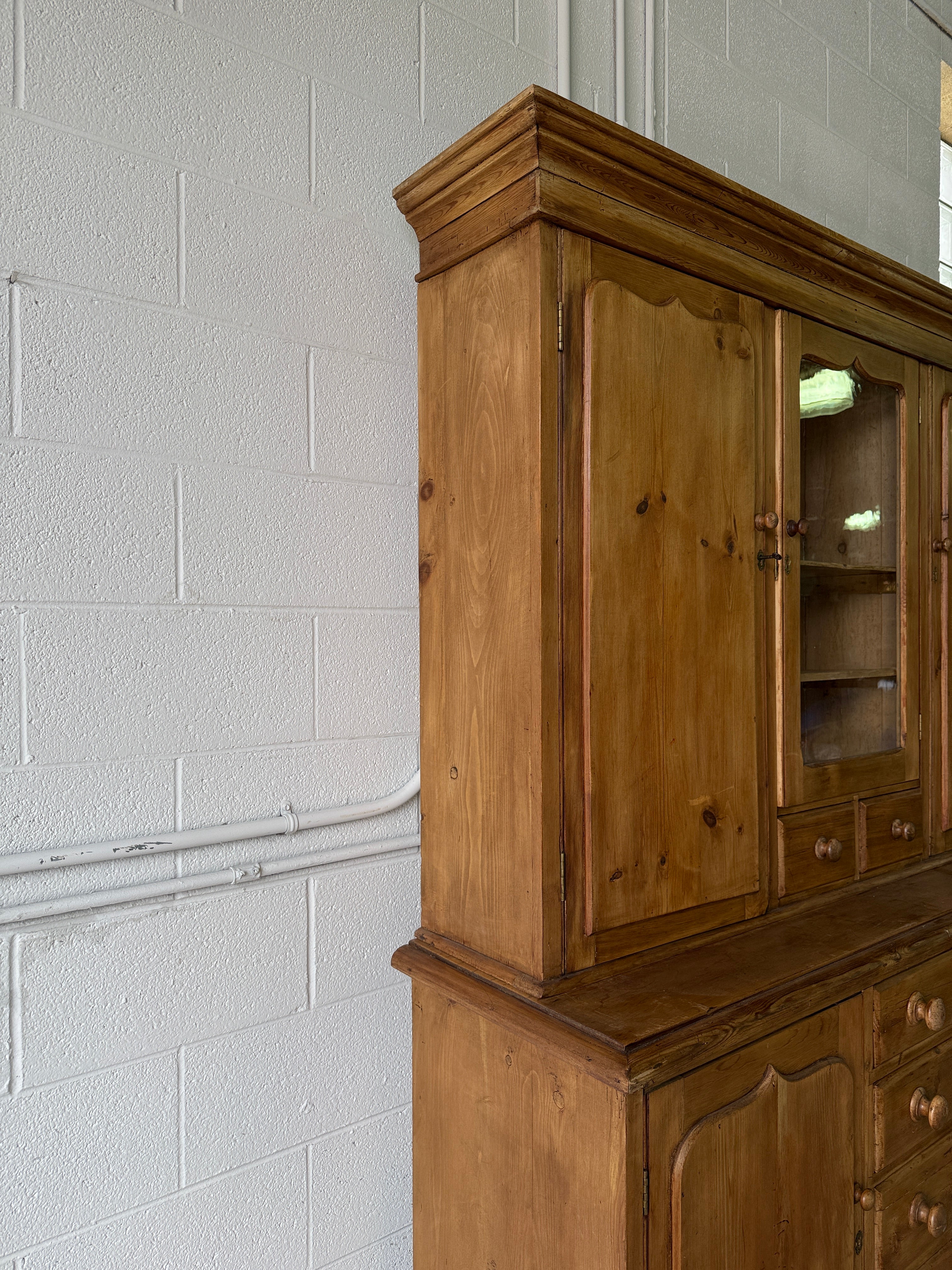 Antique pine housekeepers cupboard