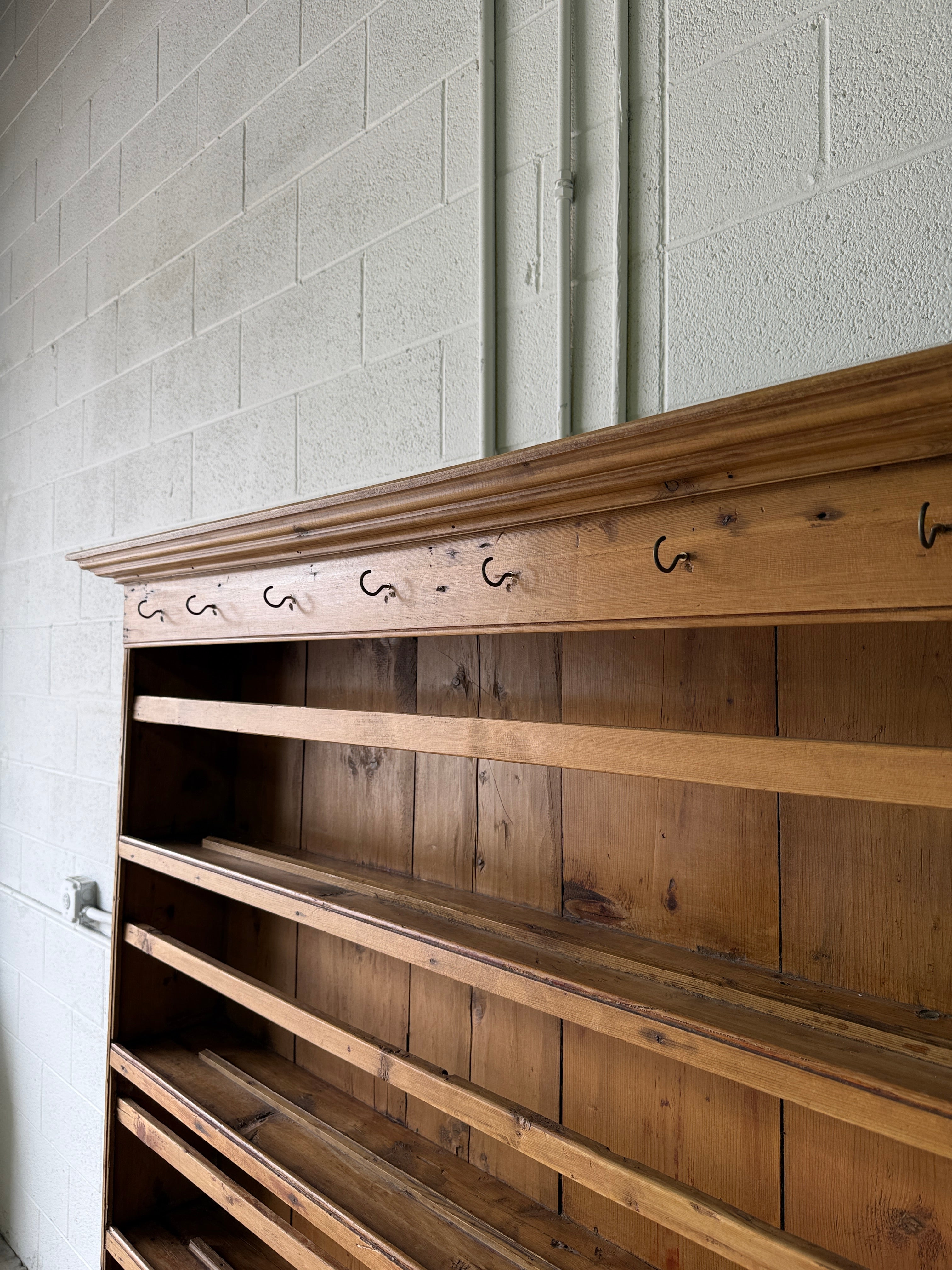 Primitive Irish antique kitchen dresser