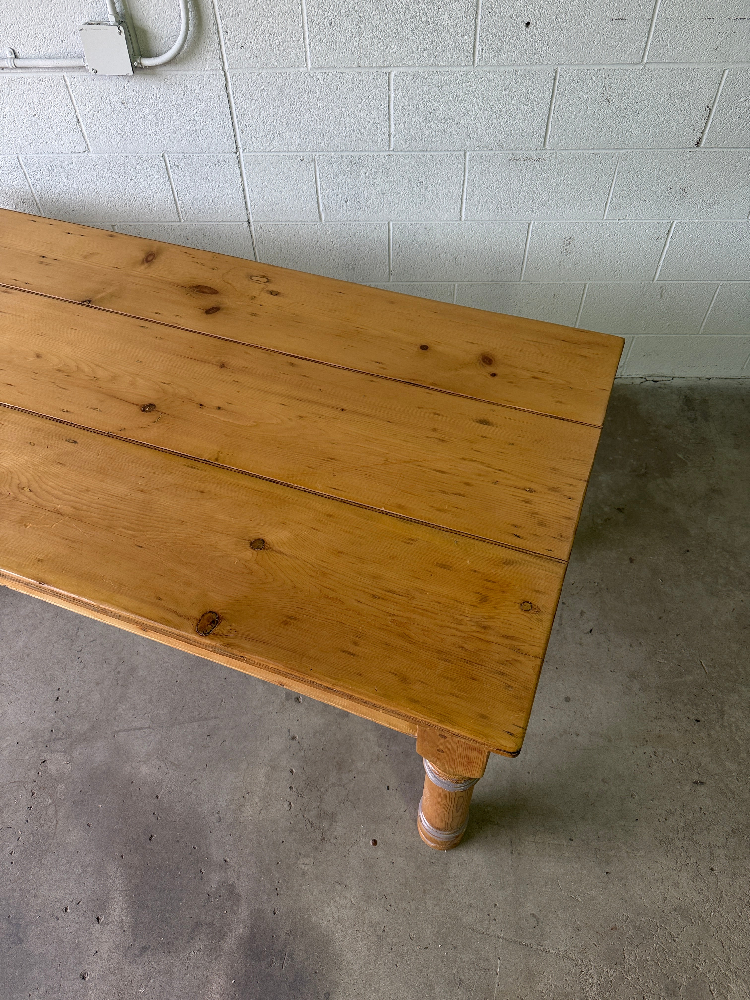 Antique pine kitchen or dining table
