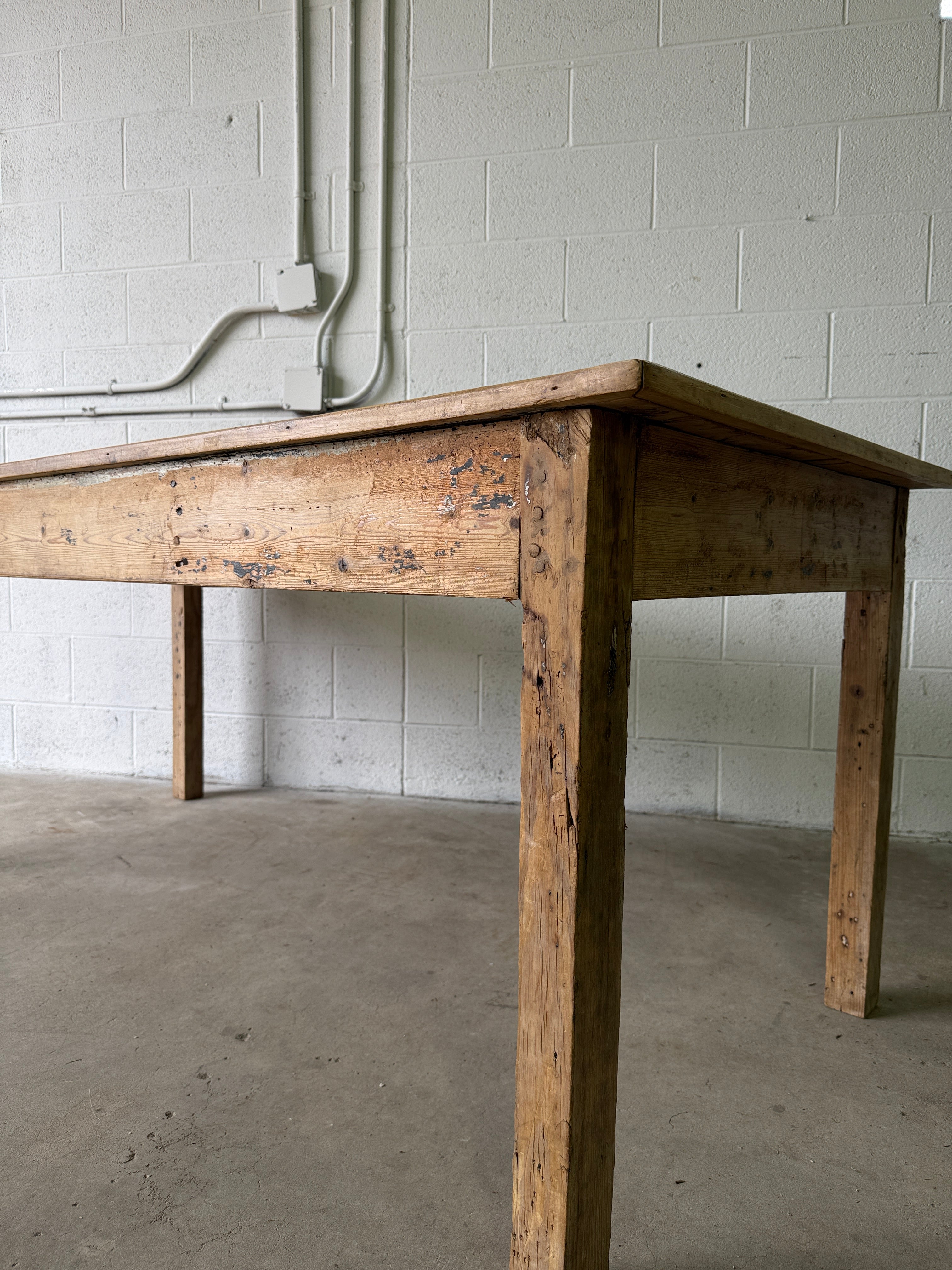 Primitive Scottish pine table