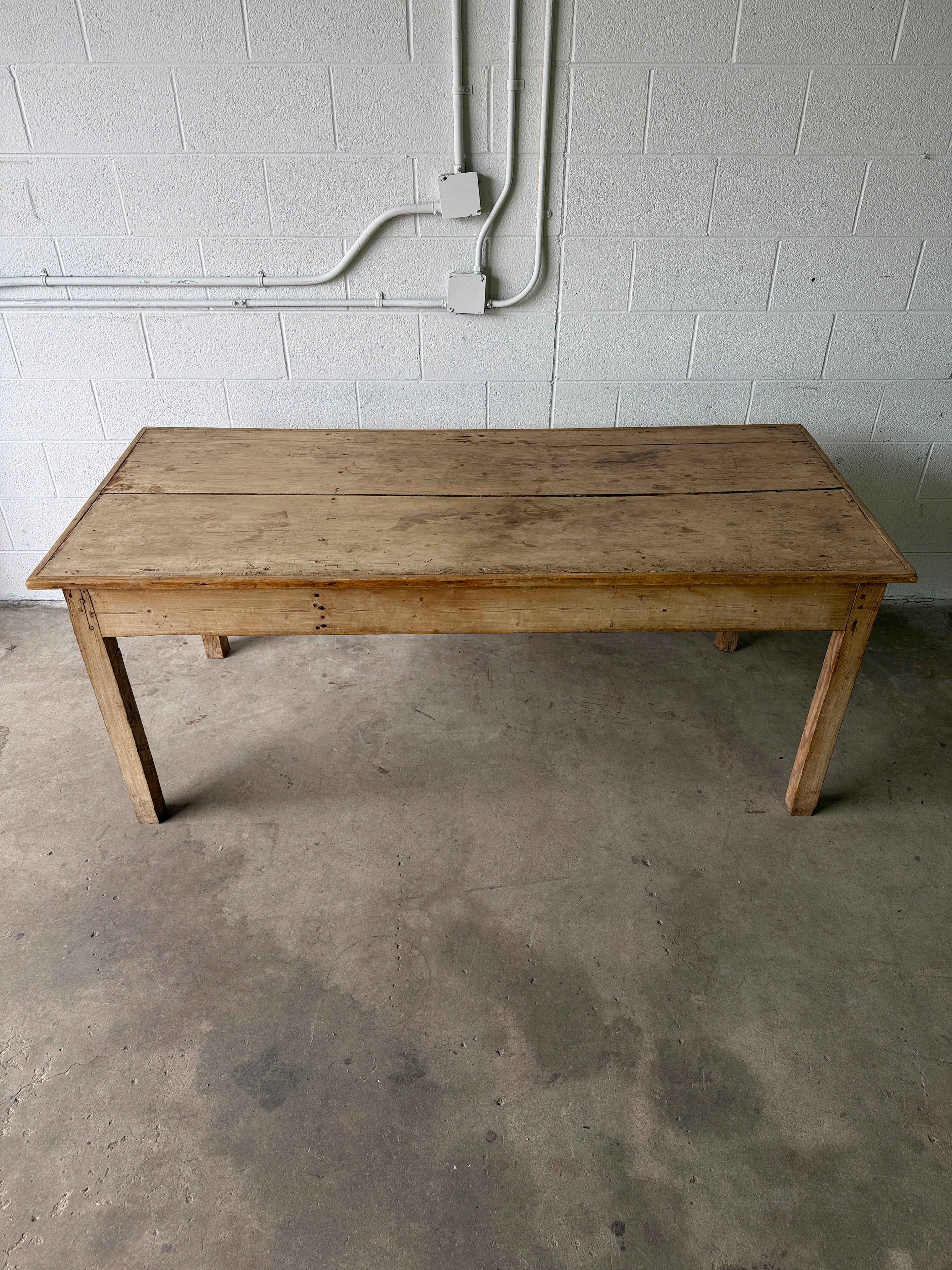 Primitive Scottish pine table