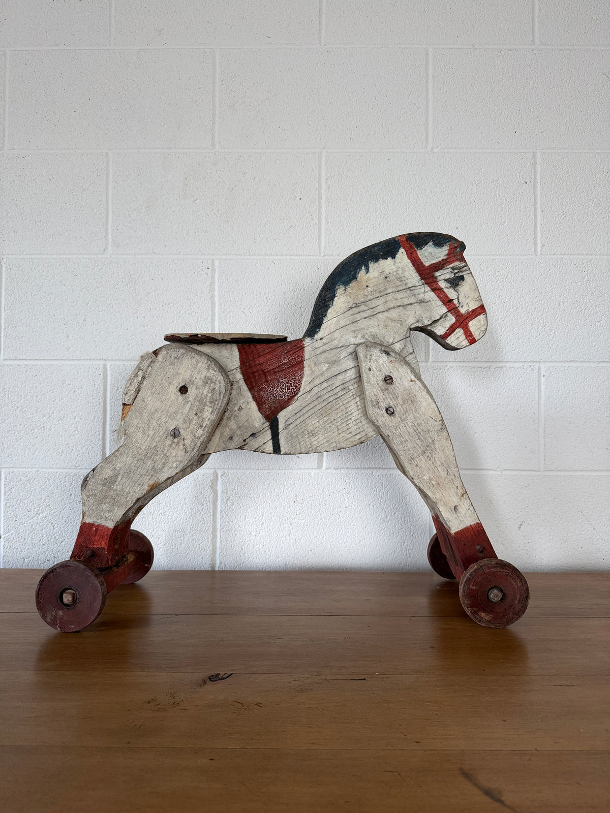 French horse on wheels