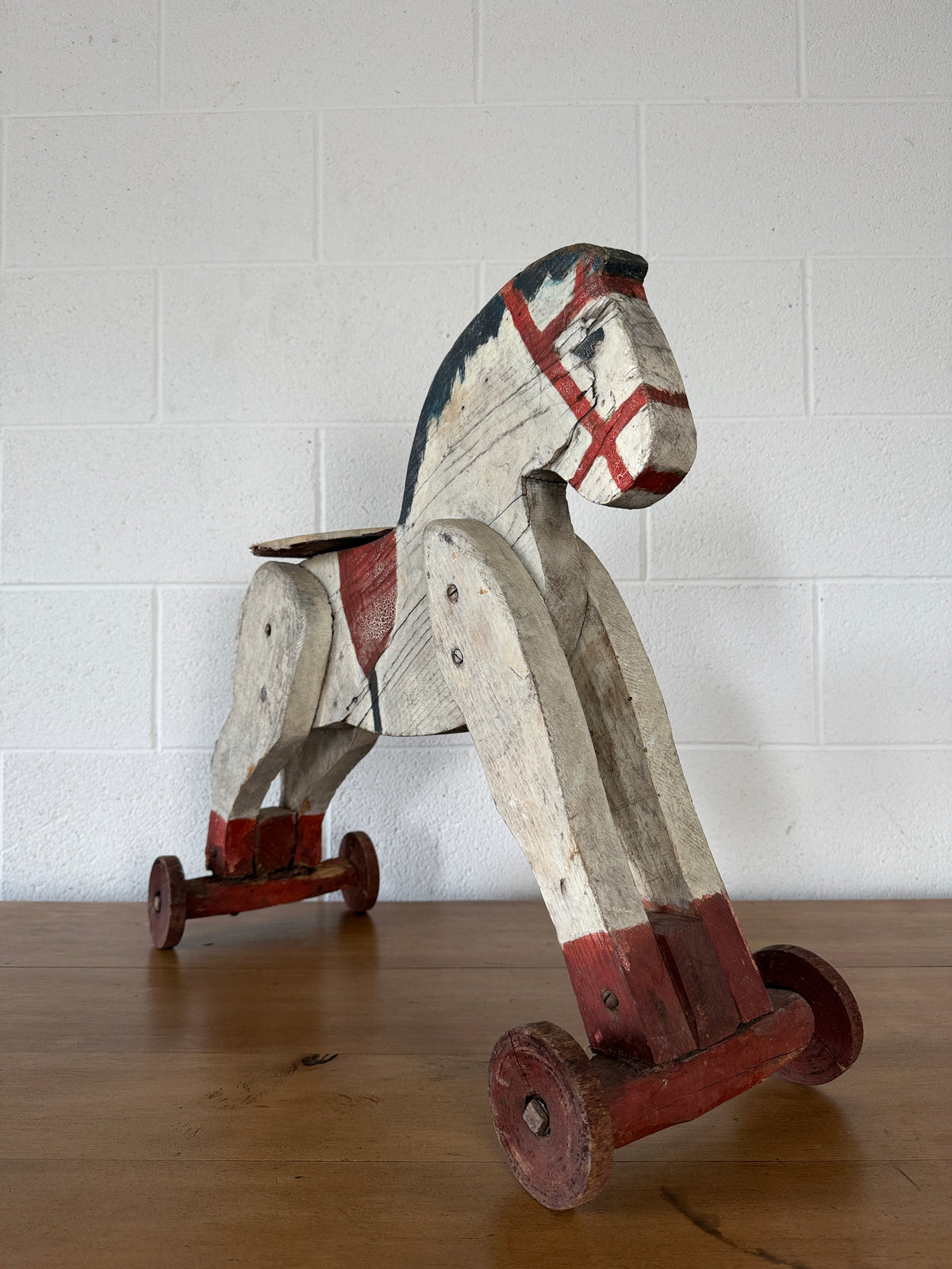 French horse on wheels