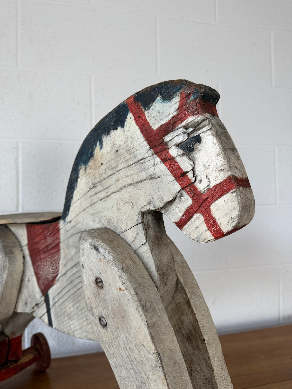 French horse on wheels