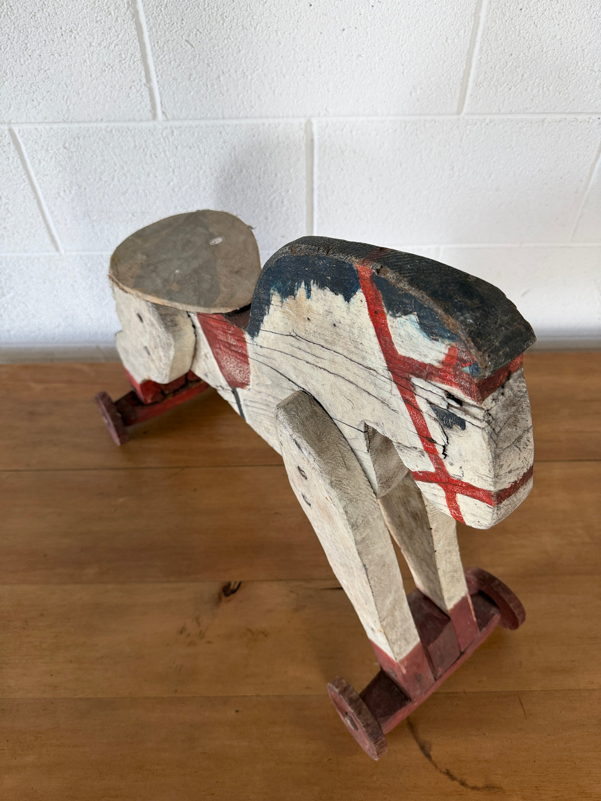 French horse on wheels