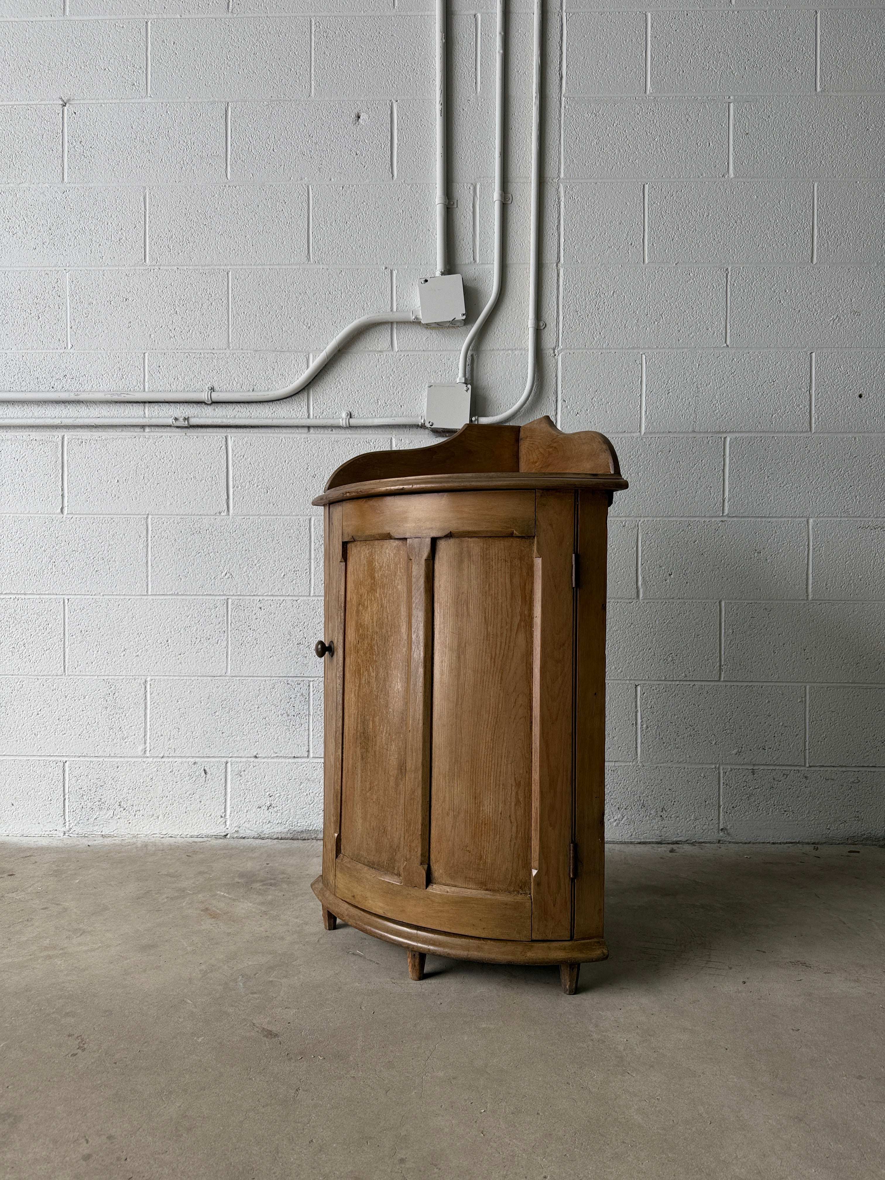Georgian pine bar corner cupboard