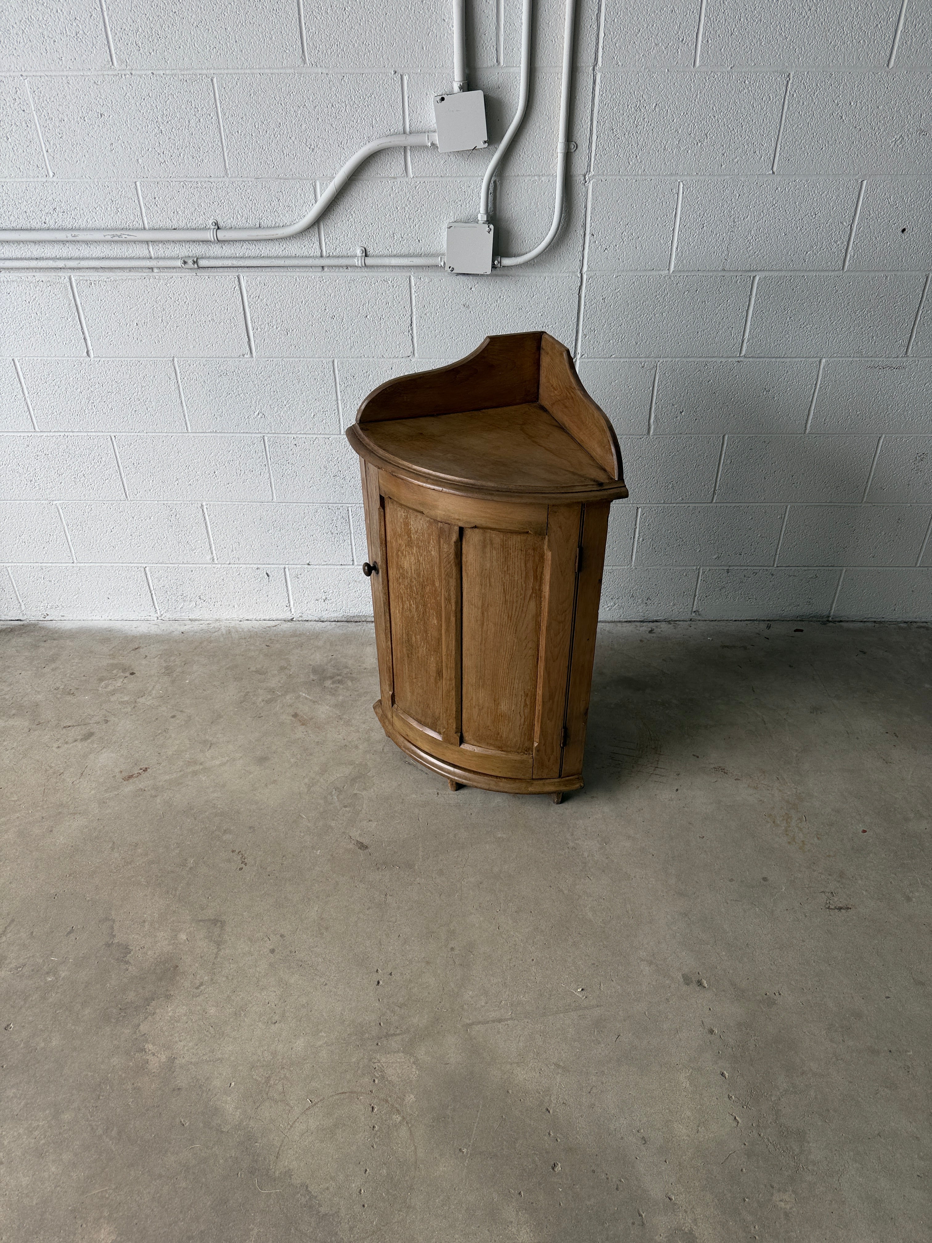 Georgian pine bar corner cupboard