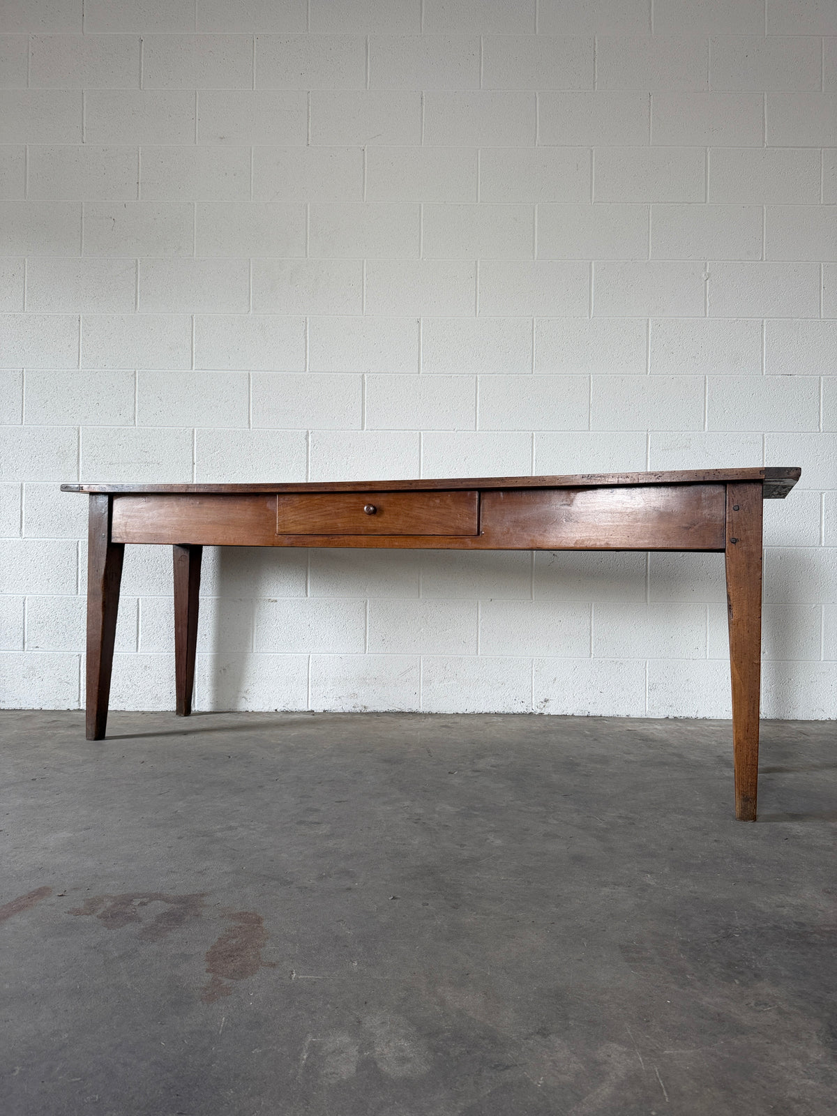 Antique French fruitwood console table