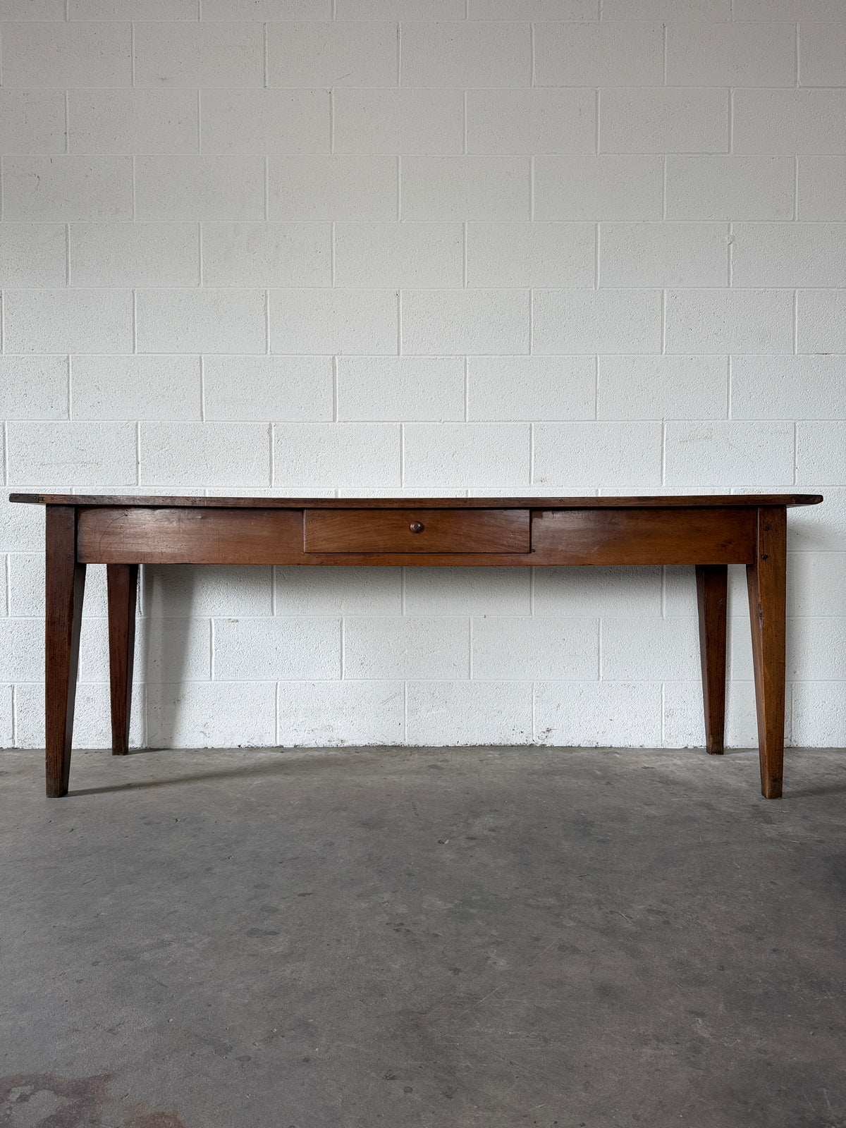 Antique French fruitwood console table