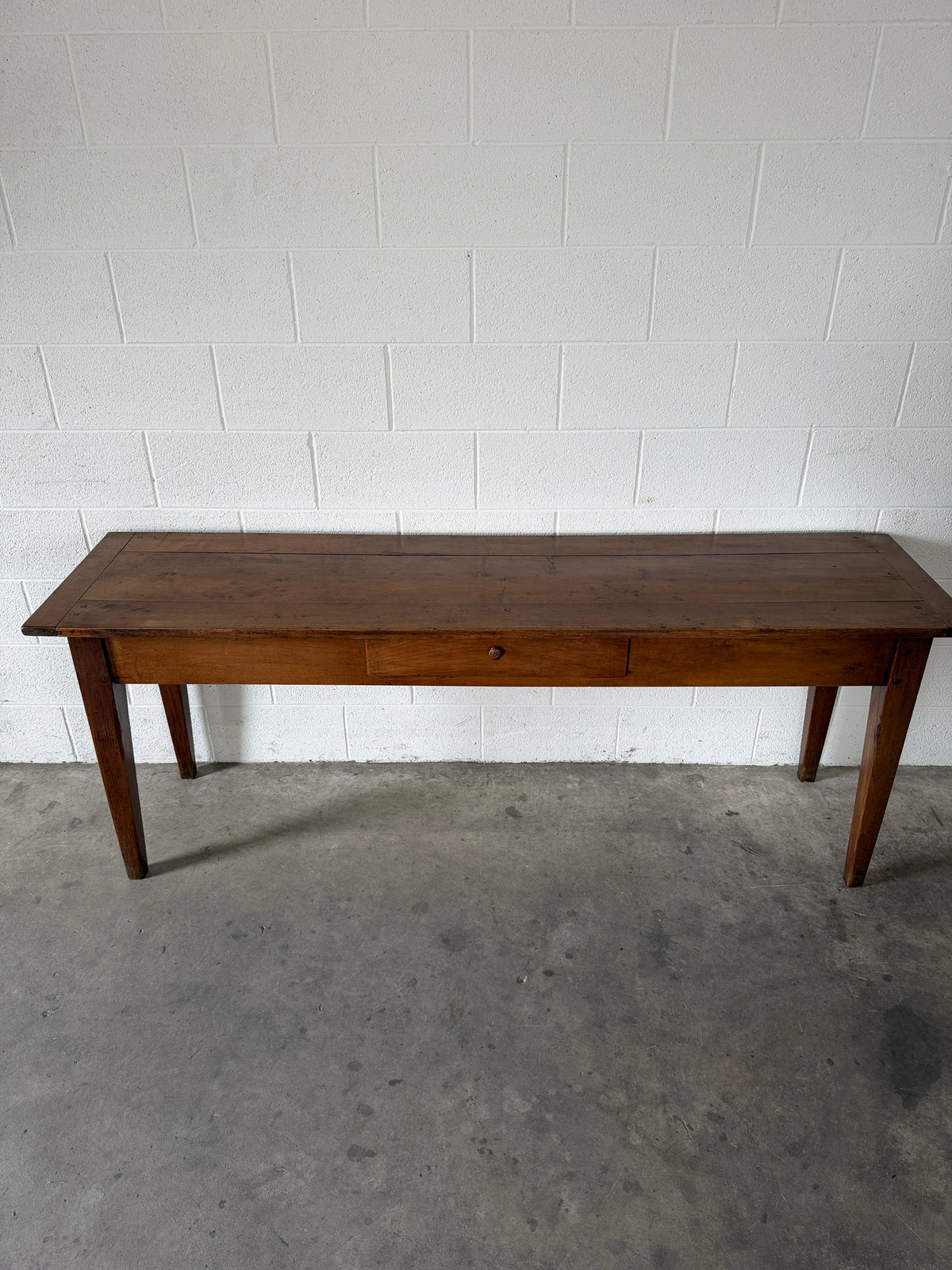 Antique French fruitwood console table