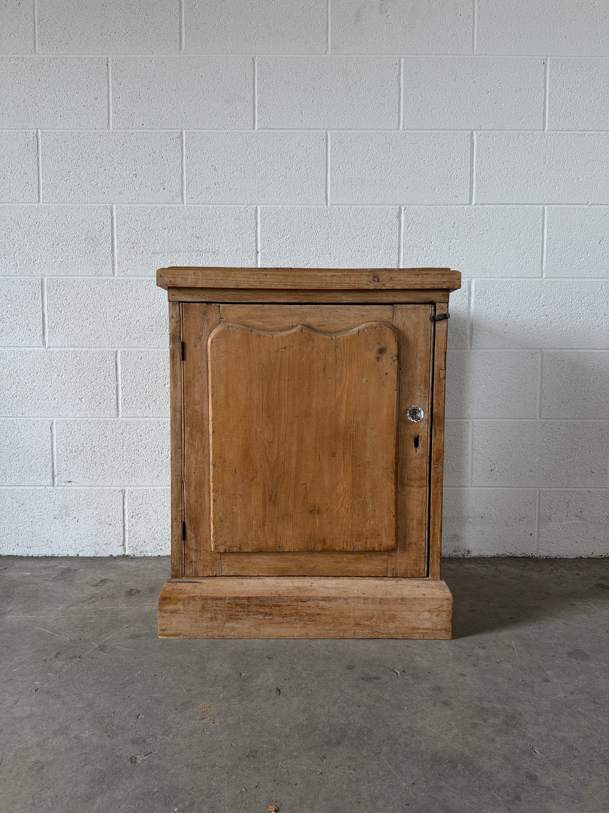 Small antique pine nightstand or cupboard