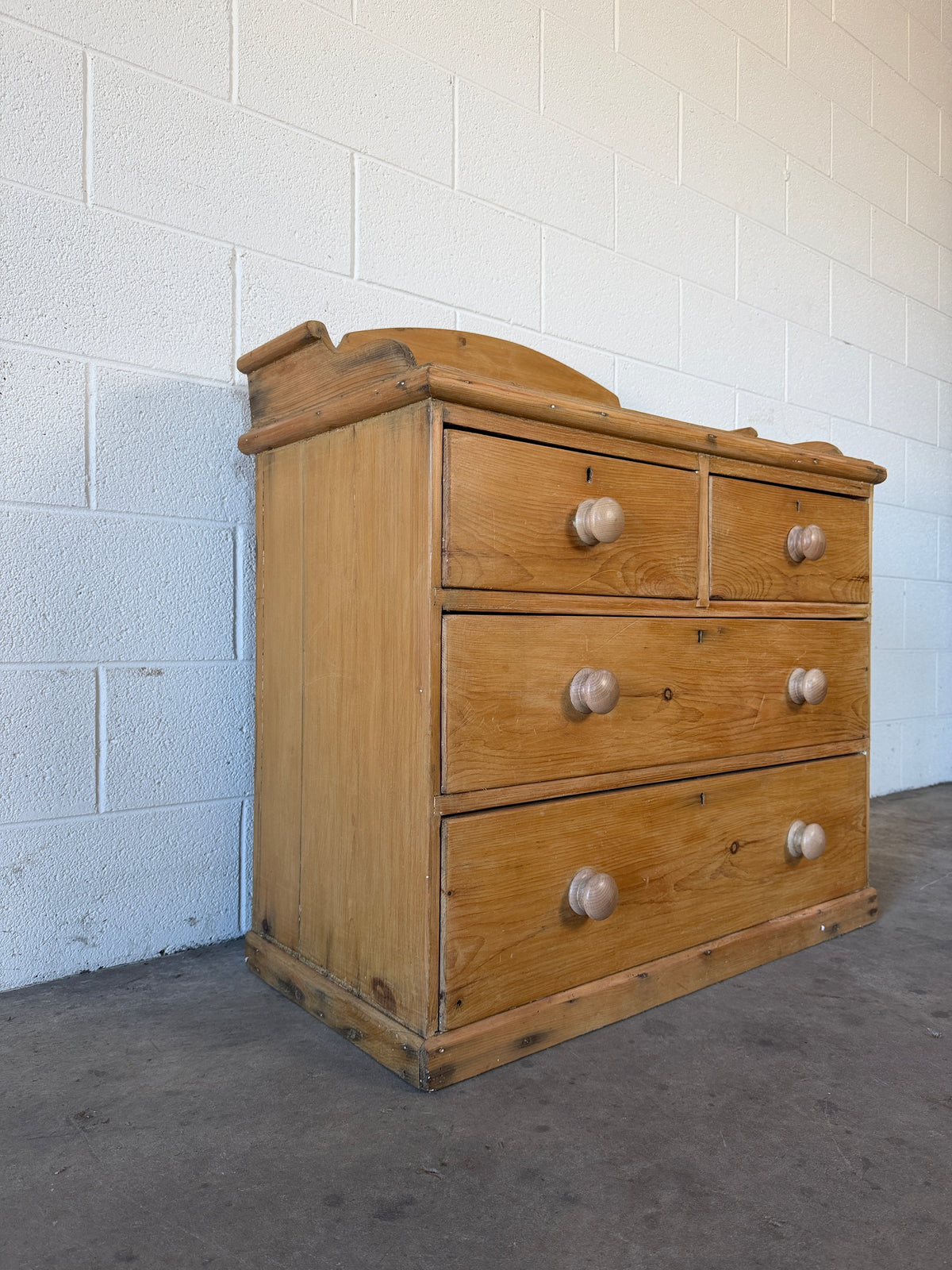English pine dresser with gallery back