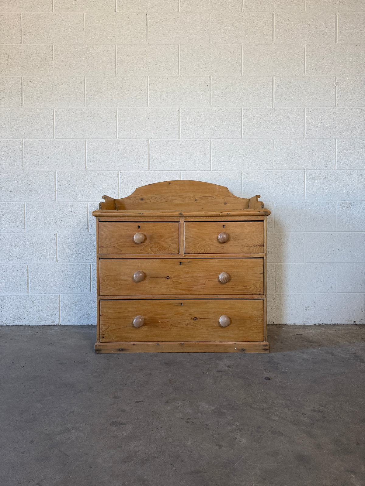 English pine dresser with gallery back
