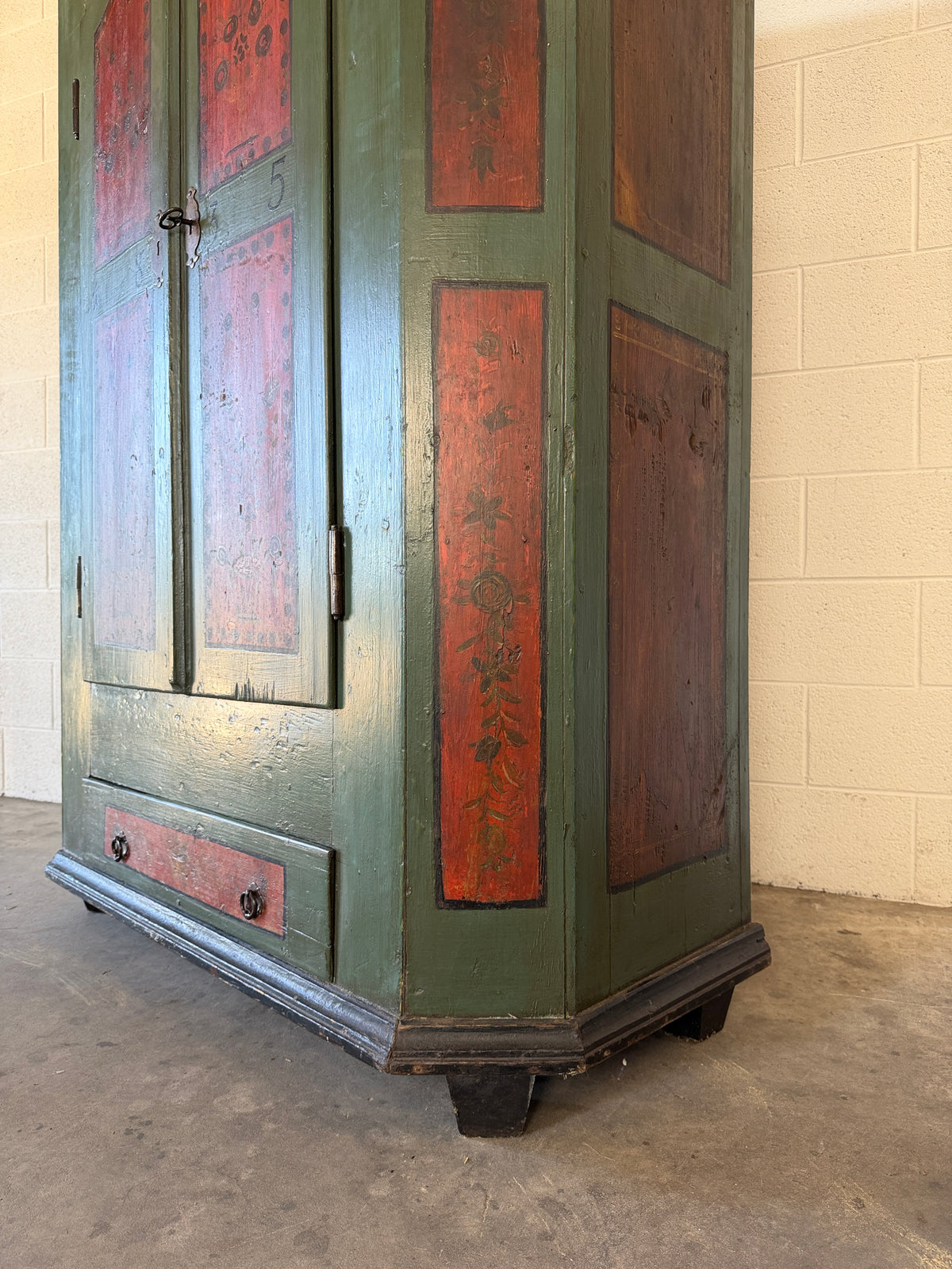 Swedish marriage cupboard c 1835