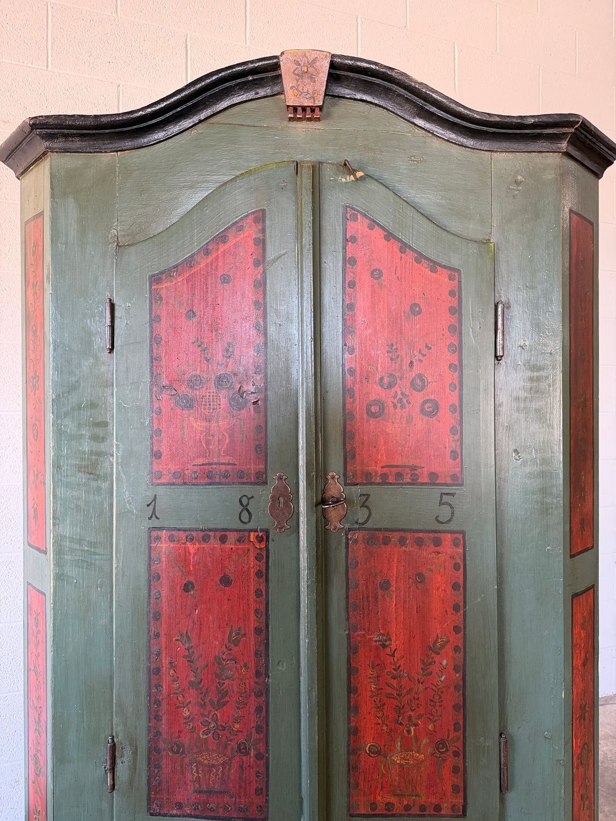Swedish marriage cupboard c 1835