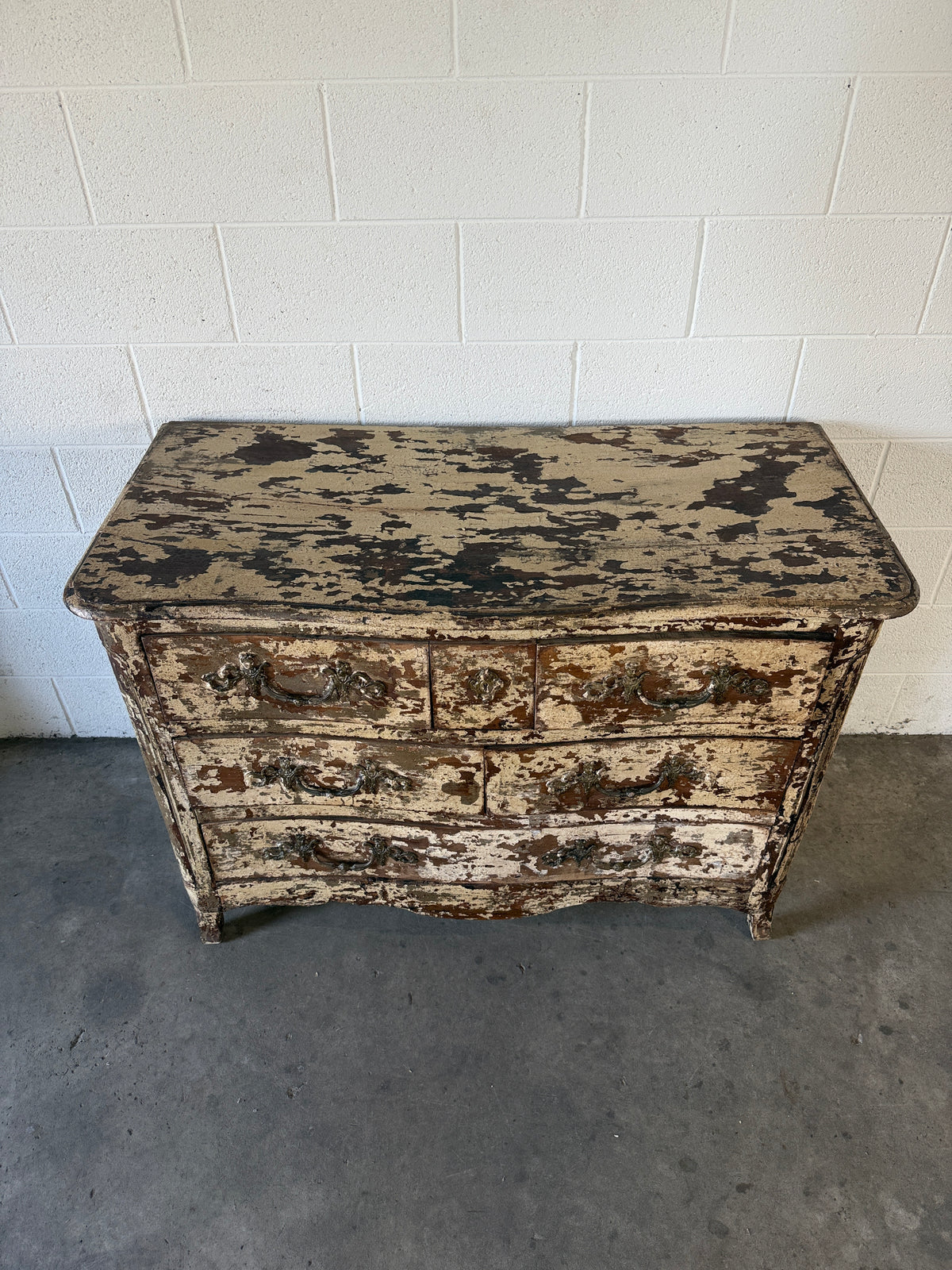 Antique French chippy drawers