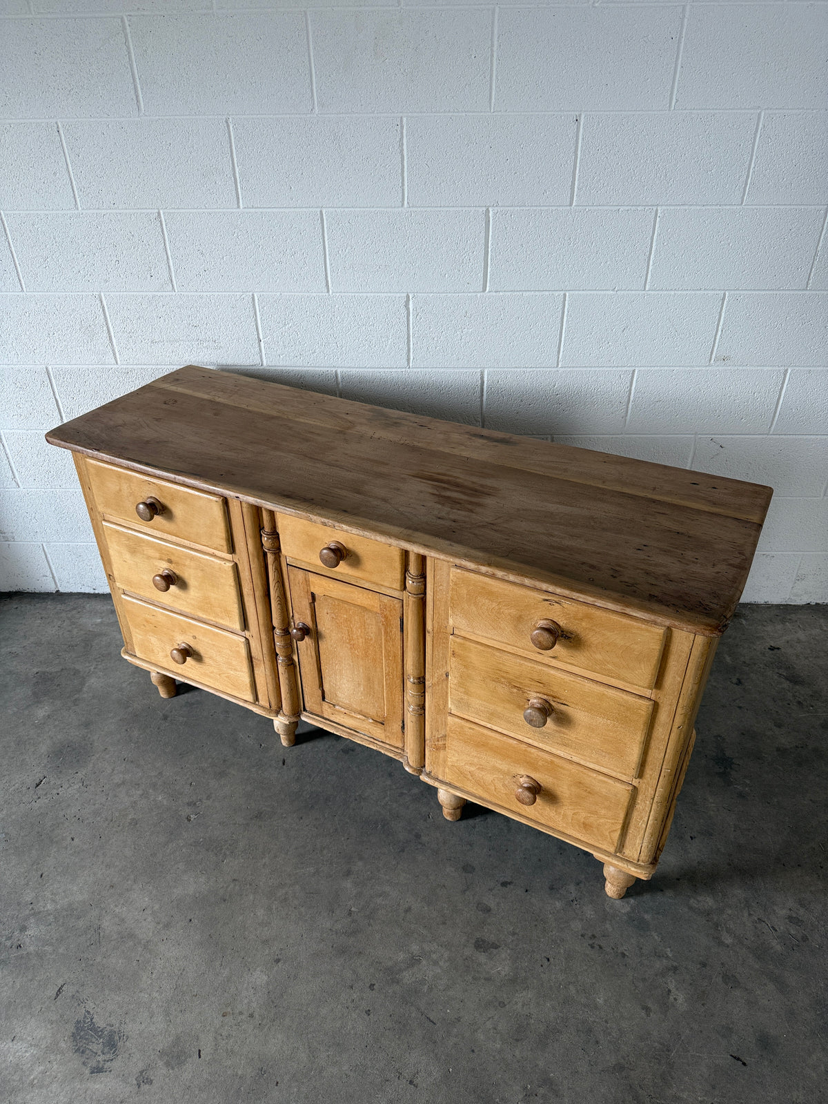 Mellow antique pine sideboard