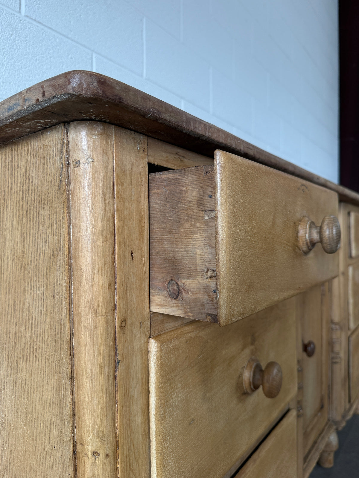 Mellow antique pine sideboard