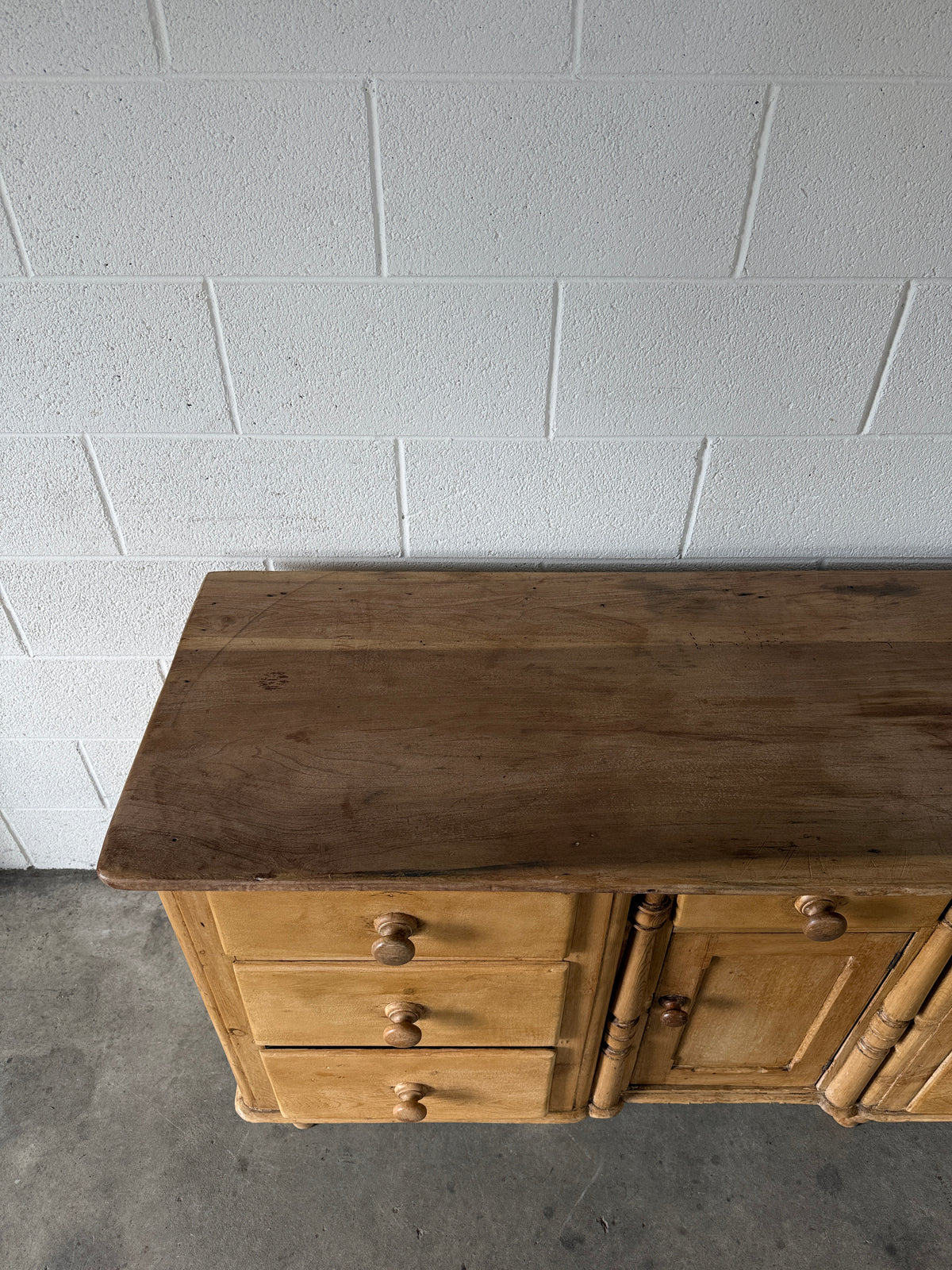 Mellow antique pine sideboard