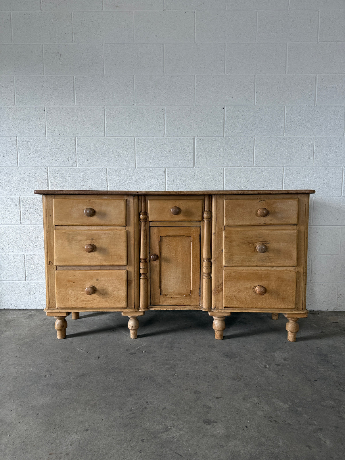 Mellow antique pine sideboard