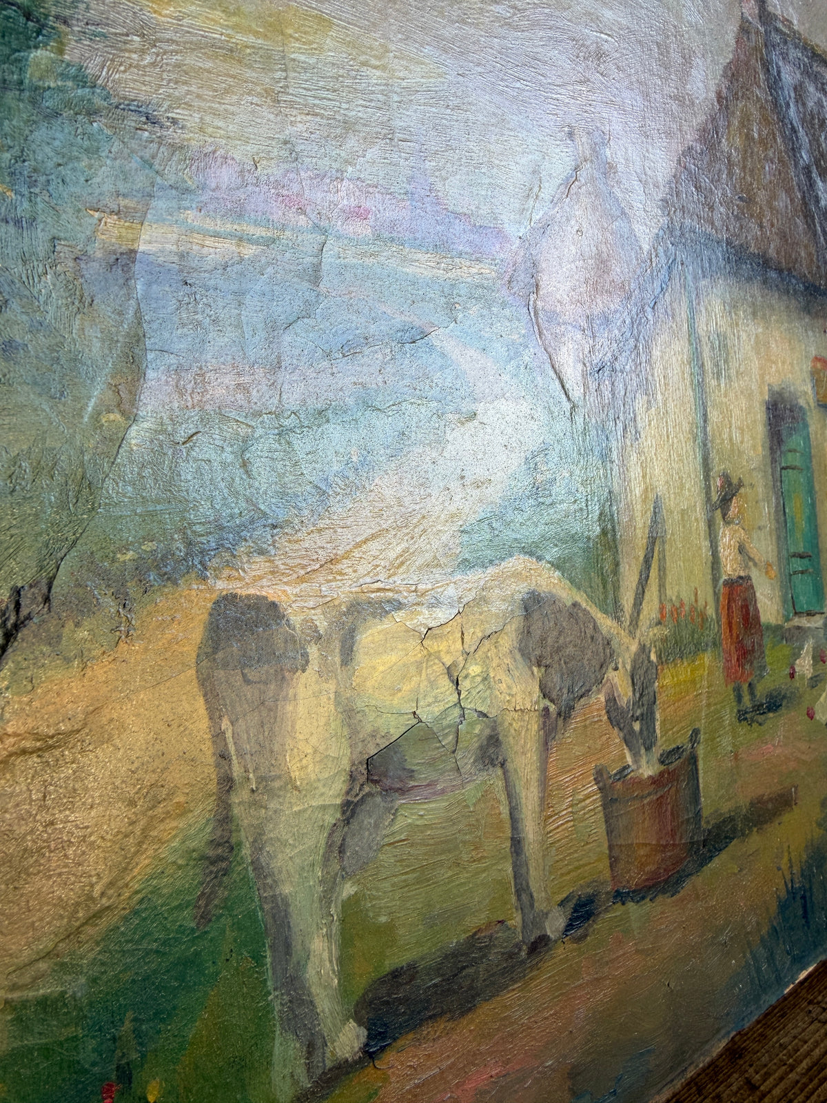 European antique oil on canvas
