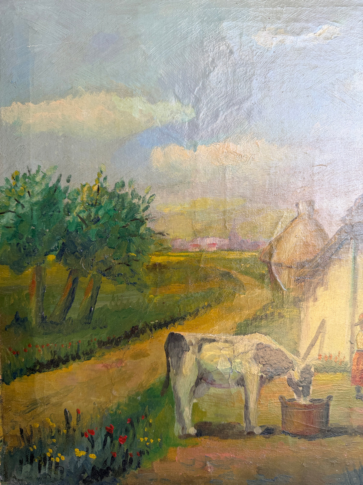 European antique oil on canvas
