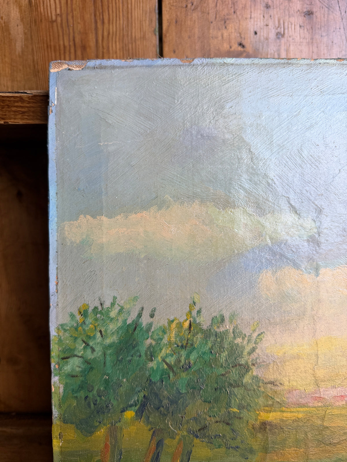 European antique oil on canvas