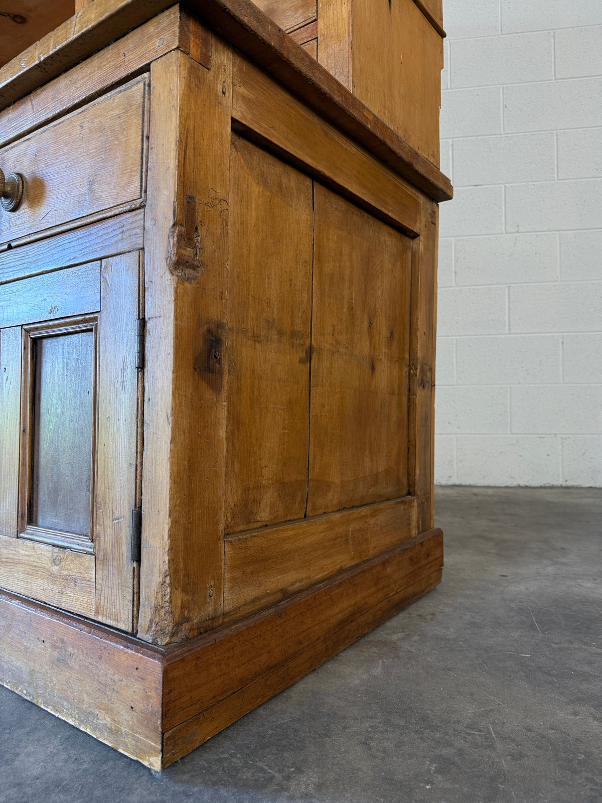 English country antique pine kitchen dresser