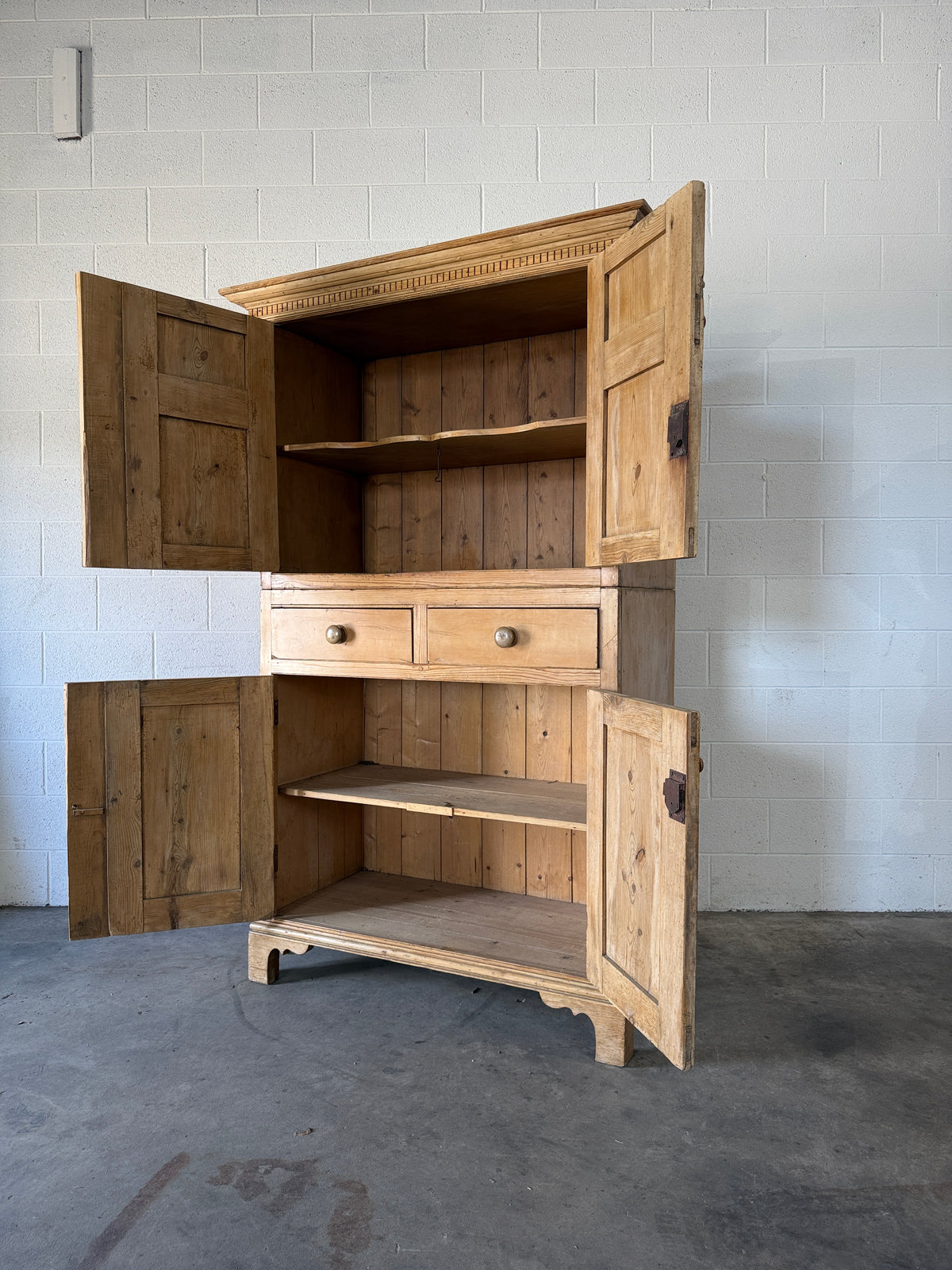Irish antique pine press