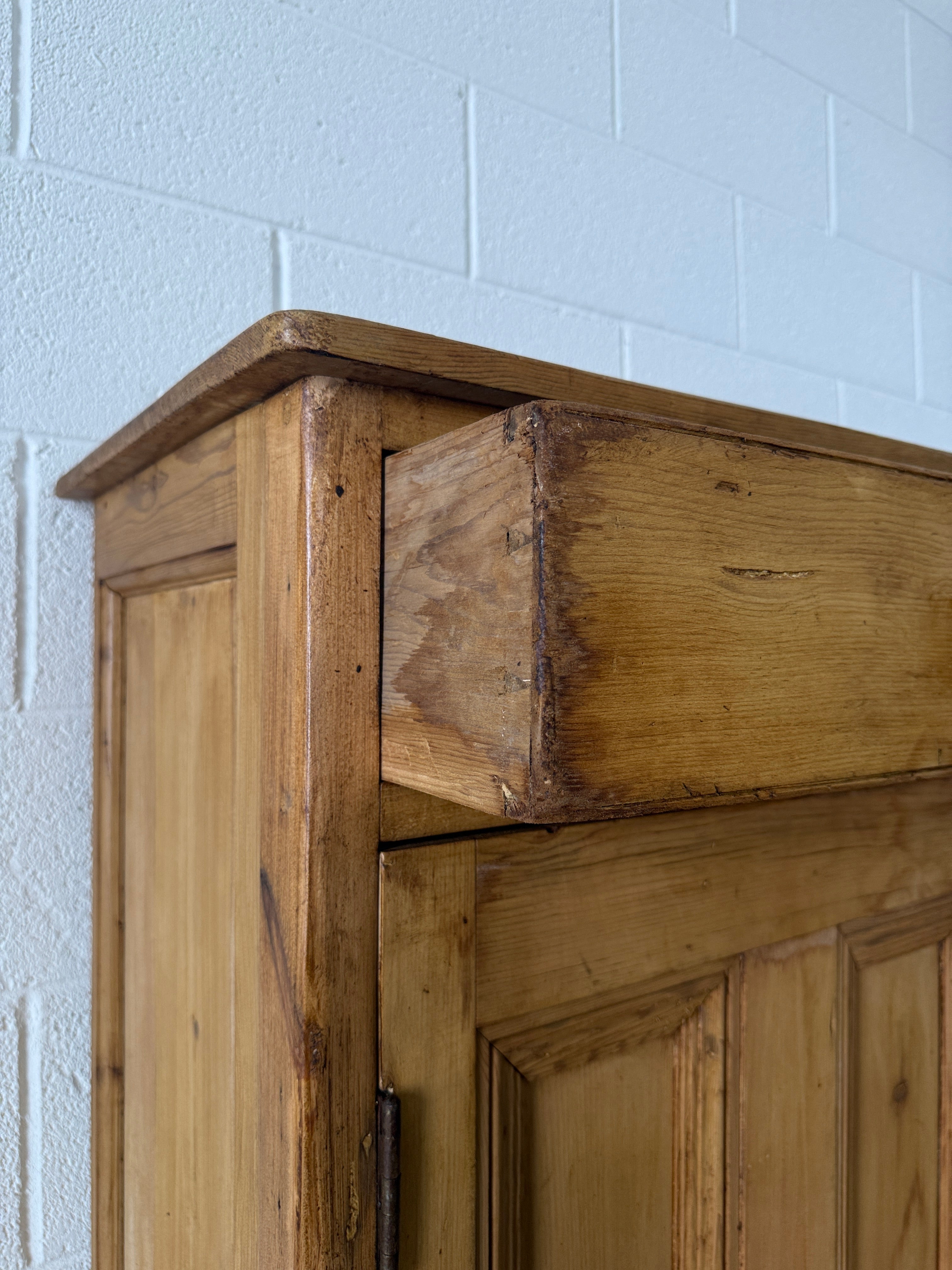 Small antique pine cupboard or nightstand