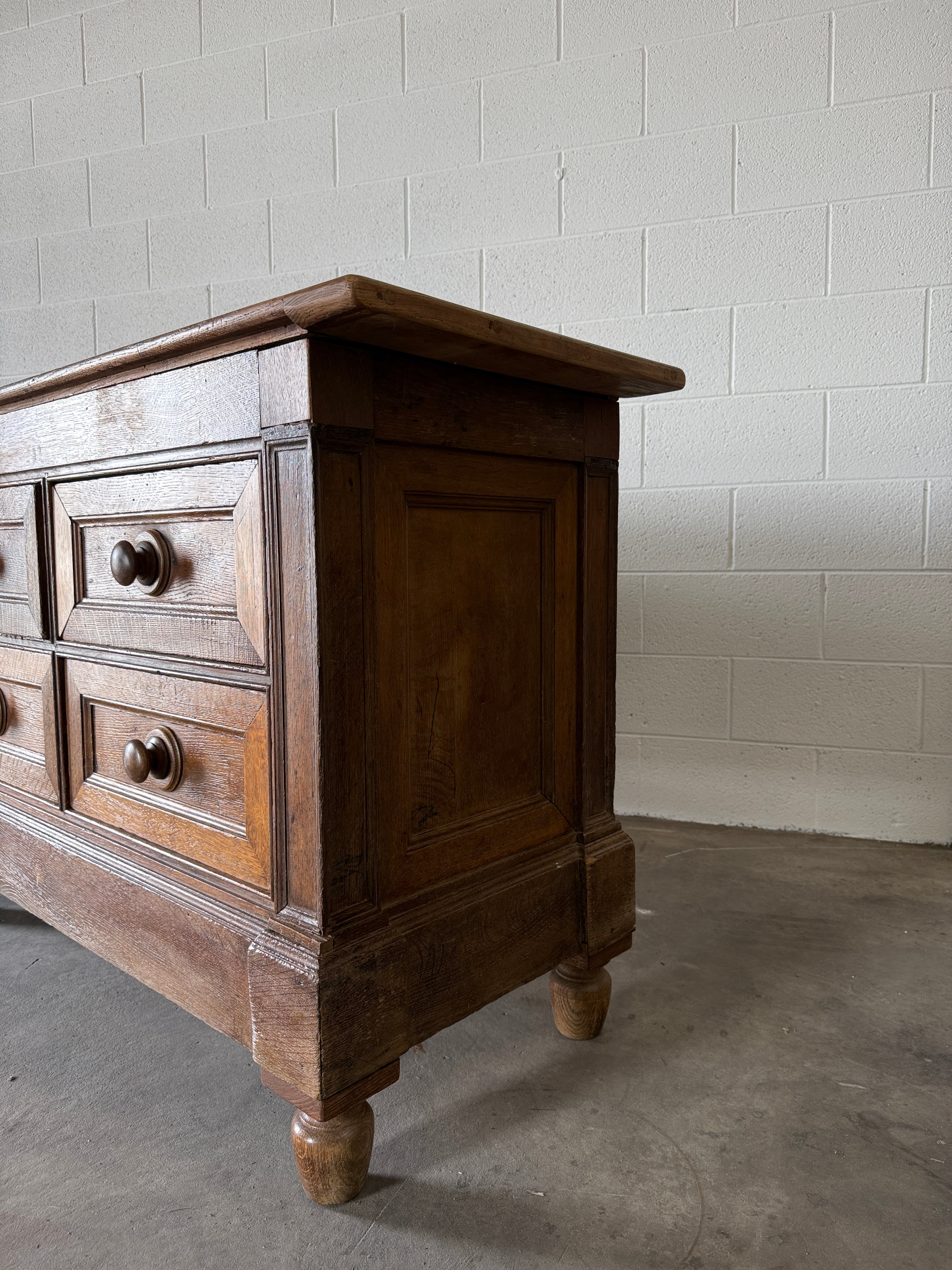 Incredible antique oak kitchen island