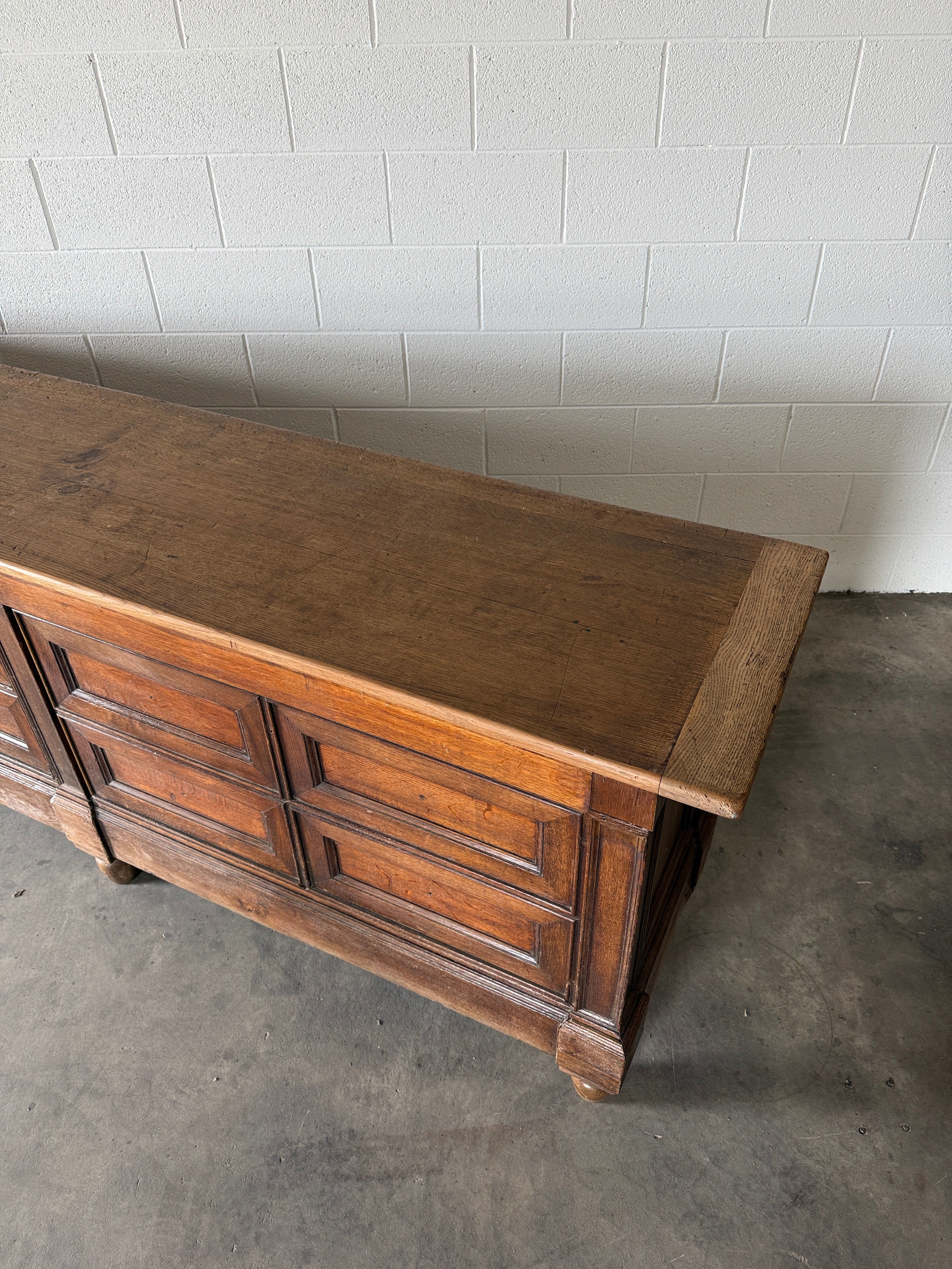 Incredible antique oak kitchen island