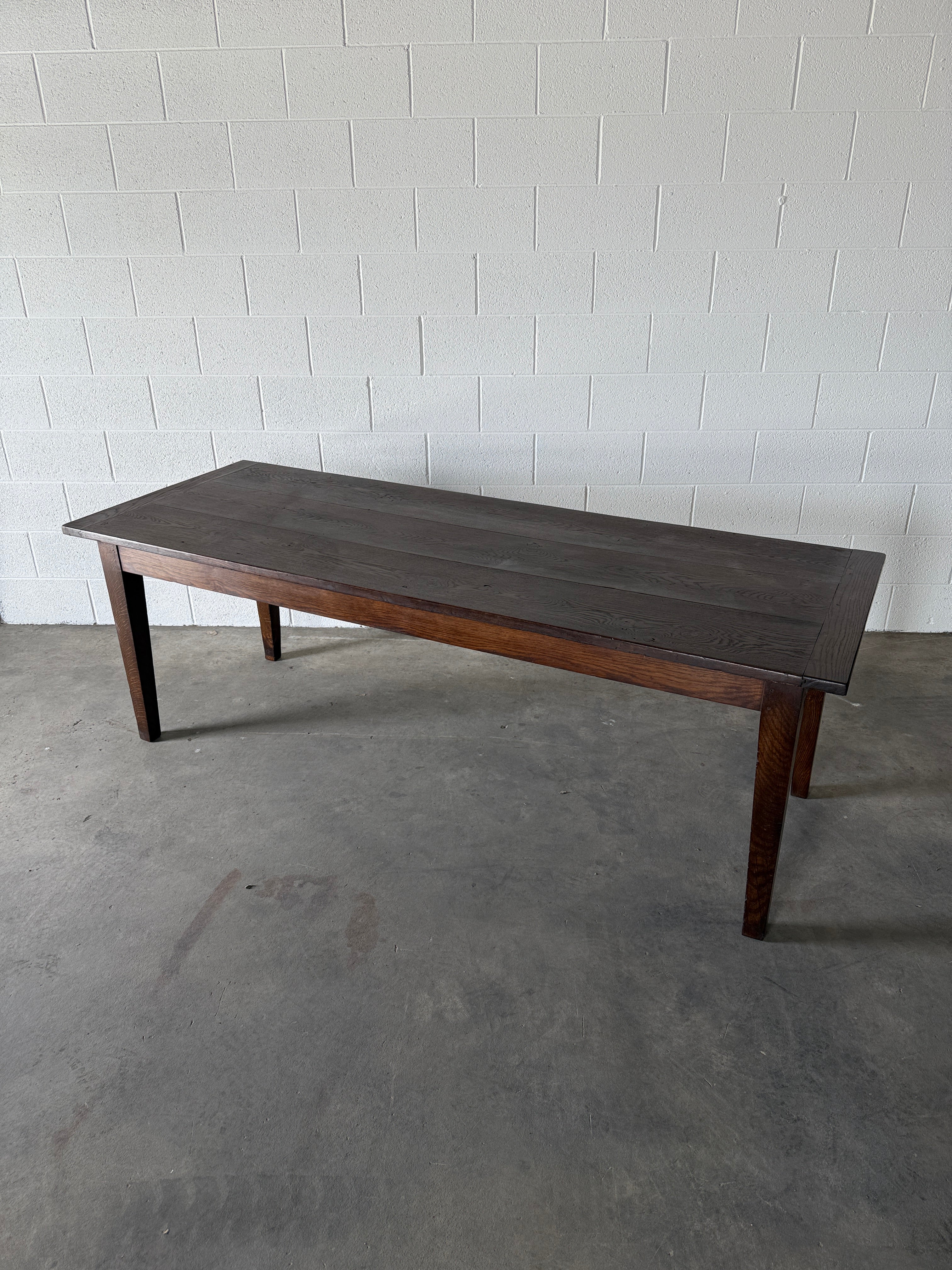 French dark oak table