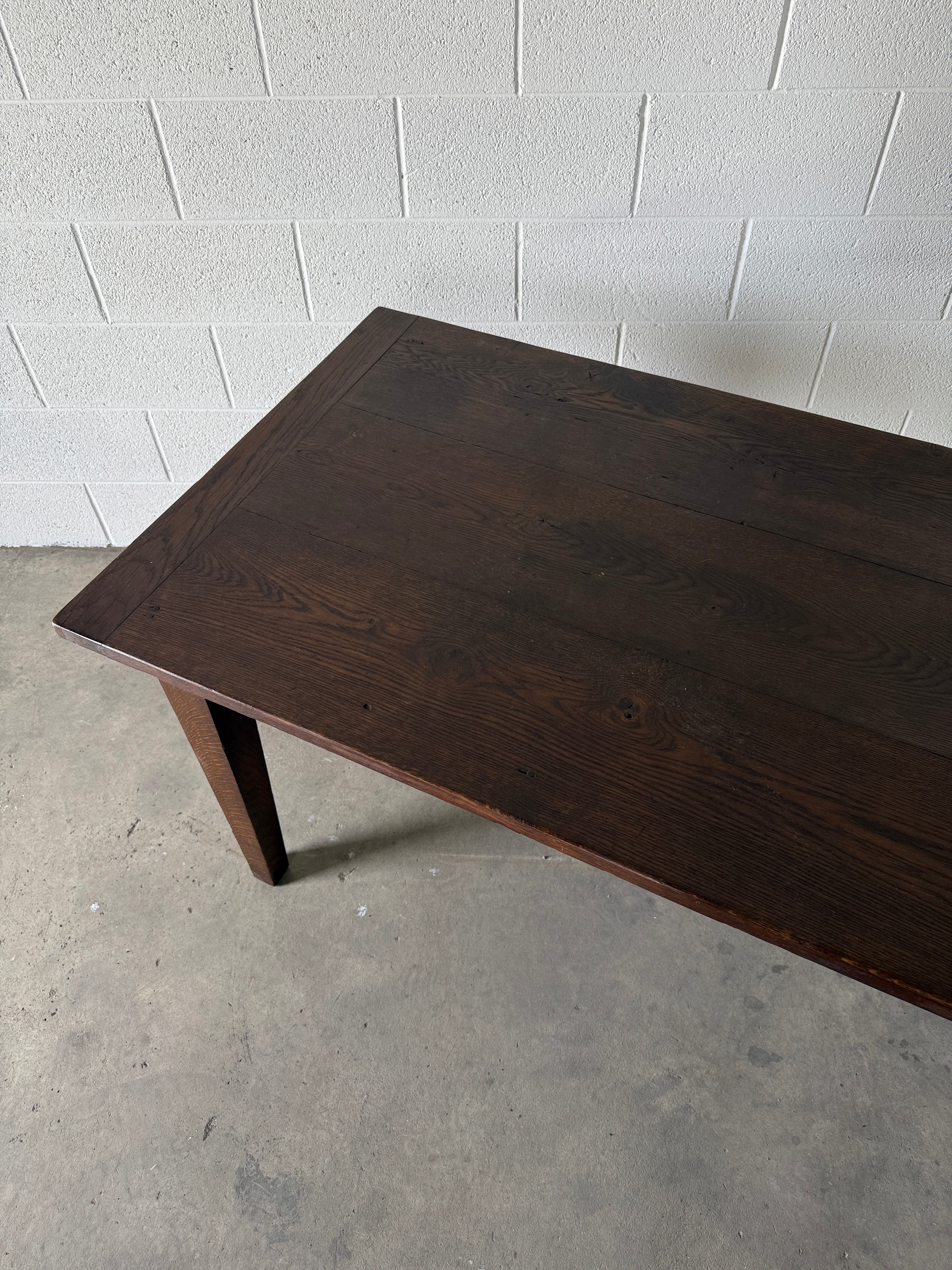 French dark oak table