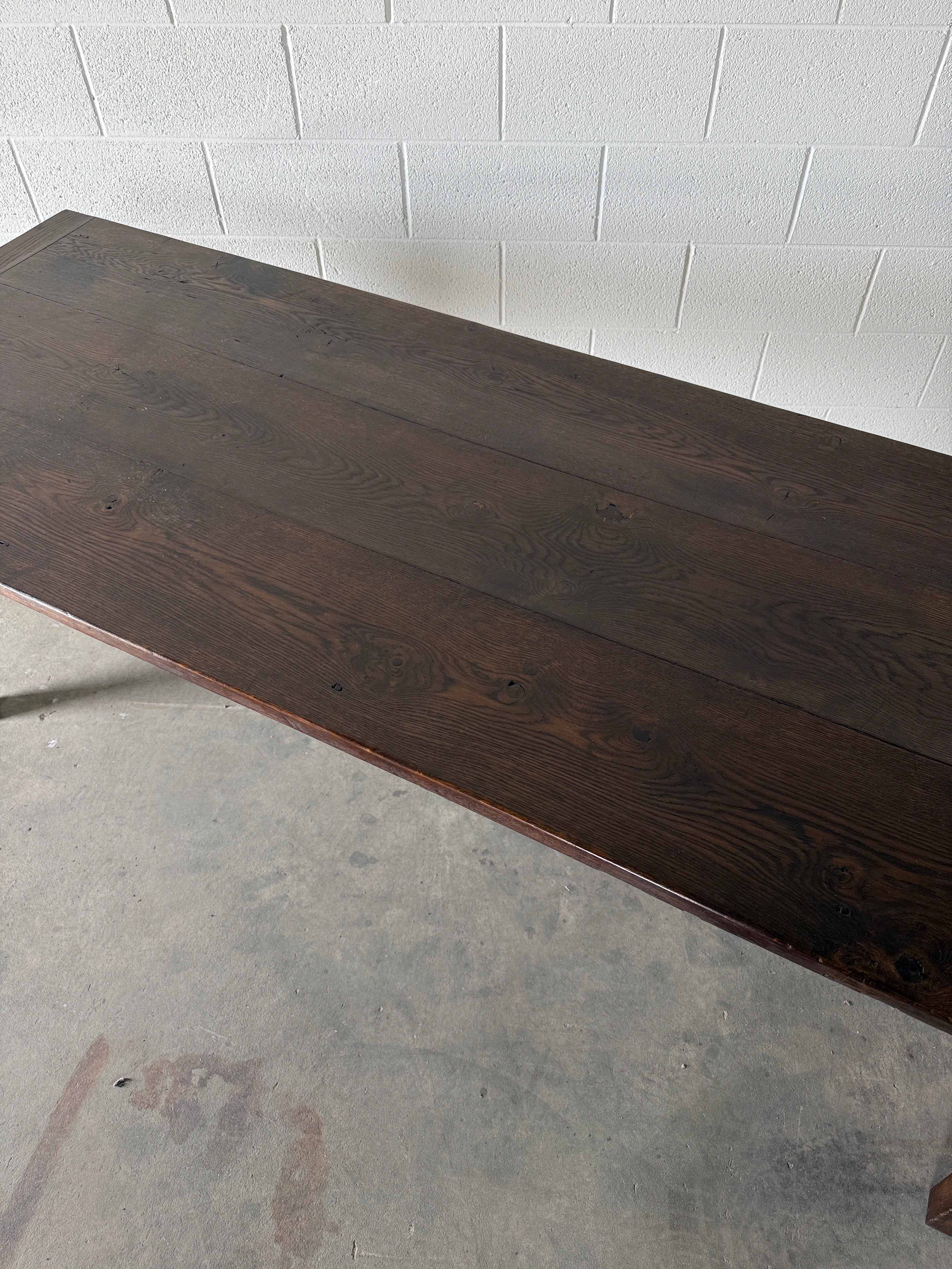French dark oak table