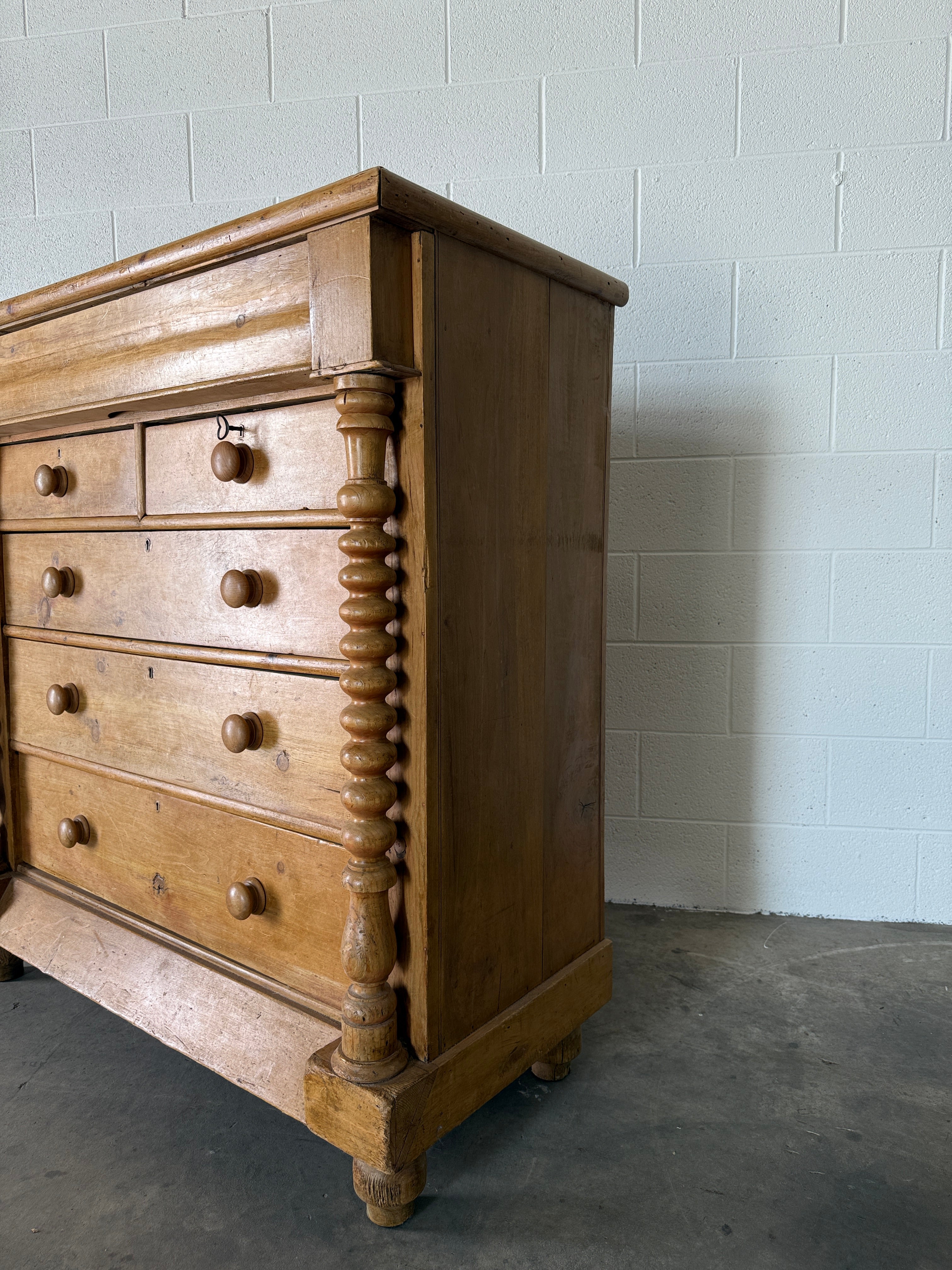 Scottish antique pine chest of drawers