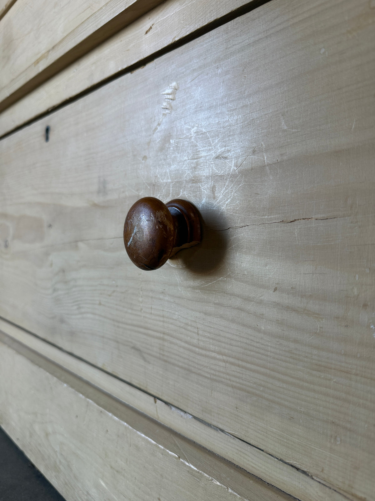 Incredible antique pine double wardrobe
