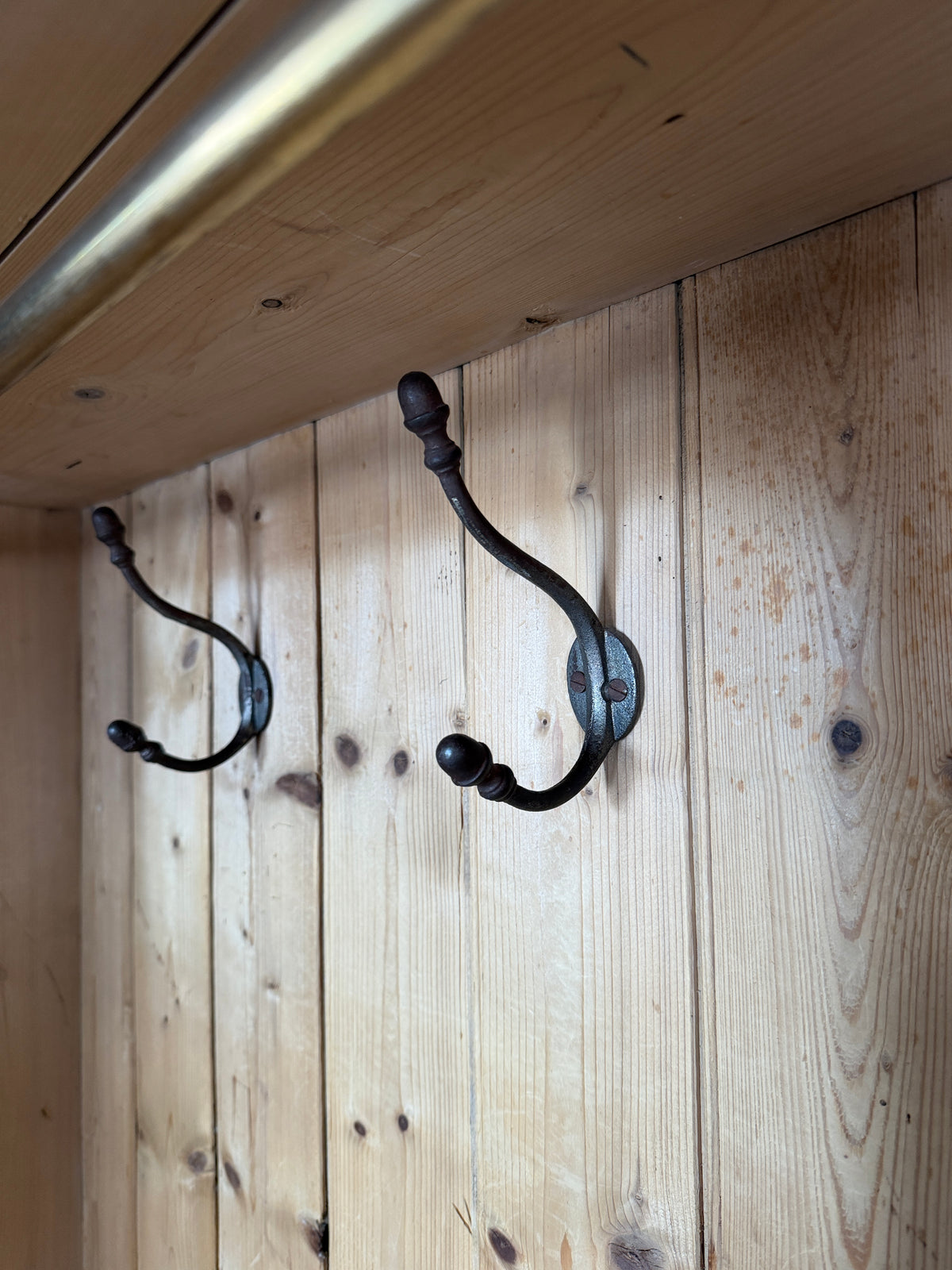 Antique Irish pine wardrobe